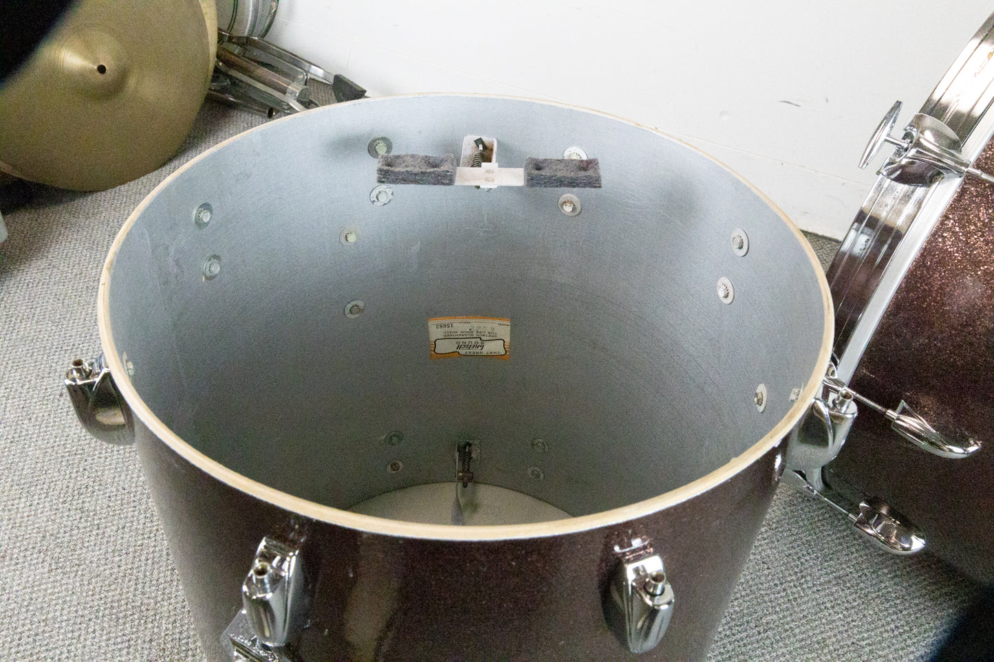 1970s Gretsch "Burgundy Sparkle" Drum Set