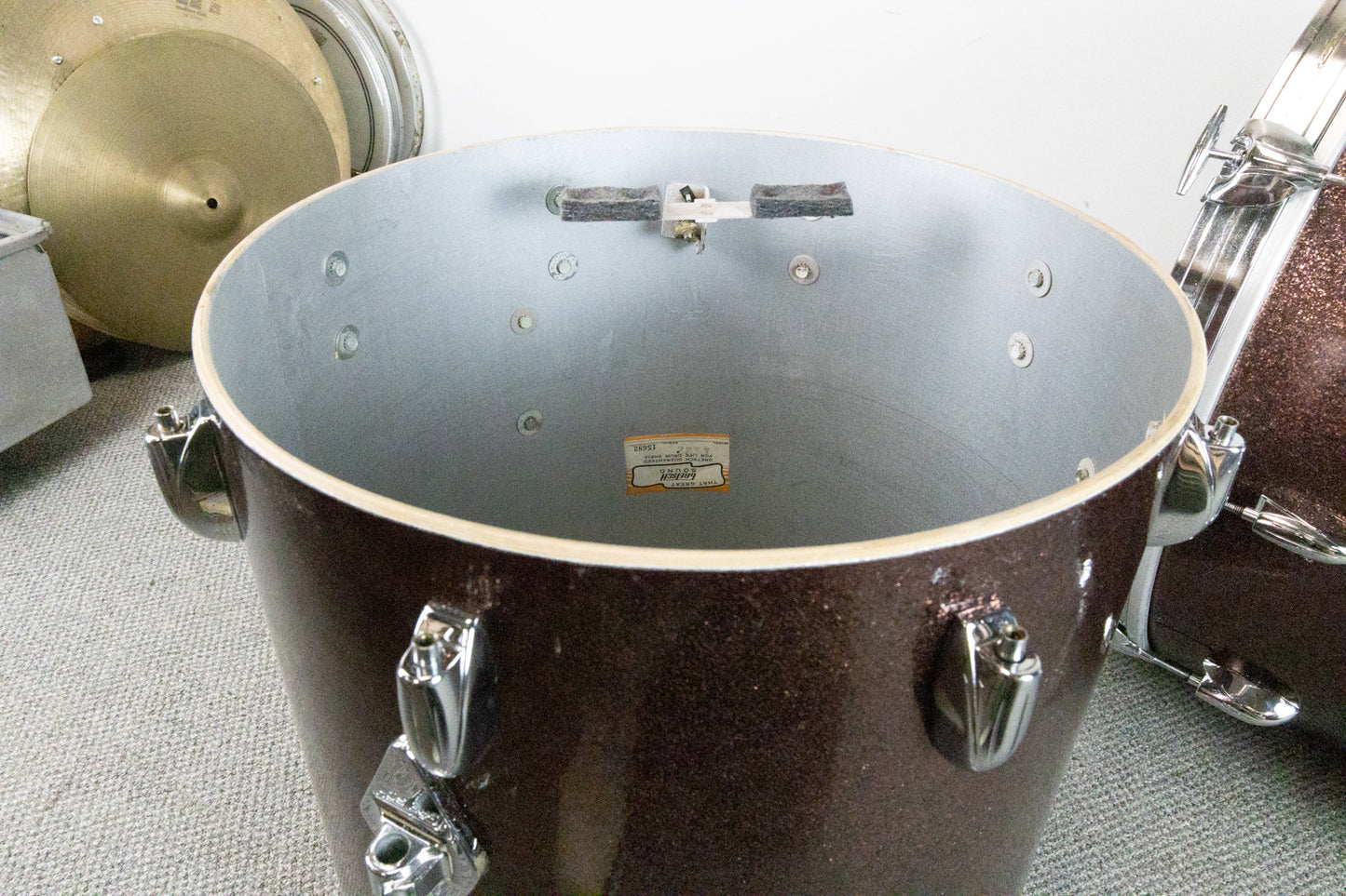 1970s Gretsch "Burgundy Sparkle" Drum Set