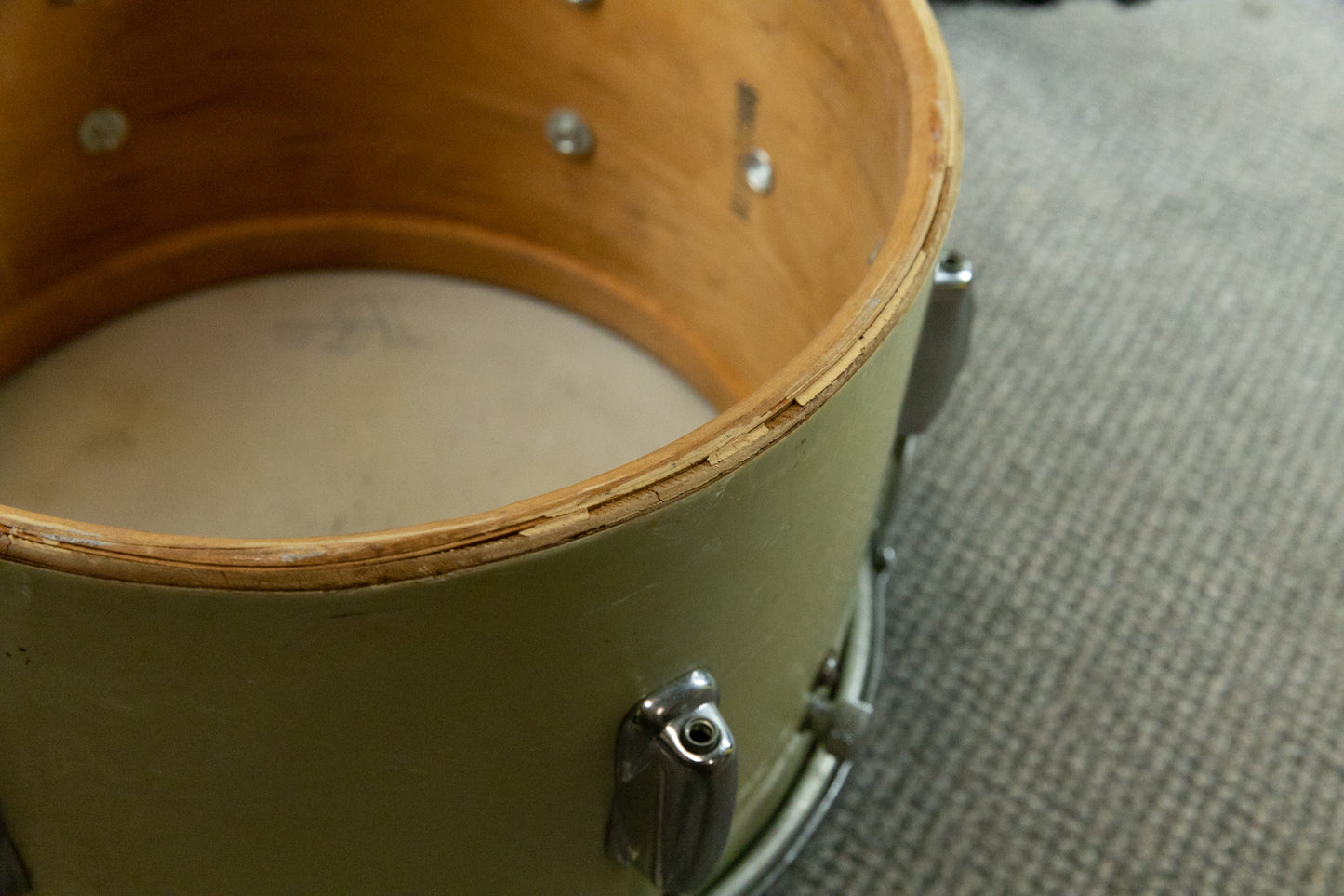 1960s Slingerland Stage Band White Marine Pearl Drum Set