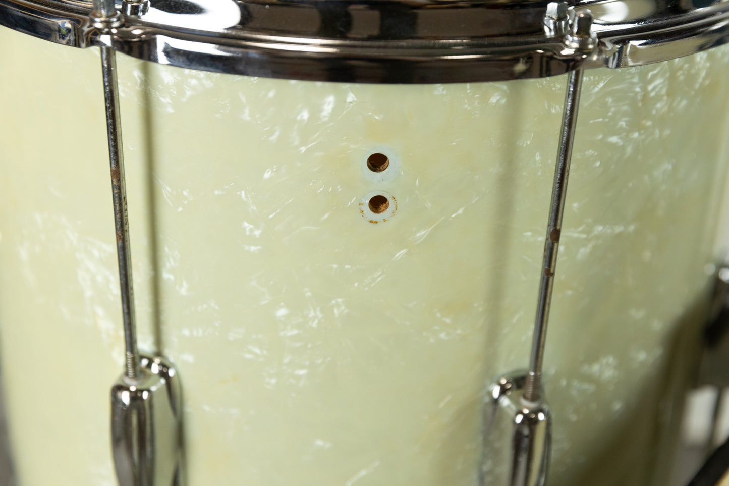 1960s Slingerland Stage Band White Marine Pearl Drum Set