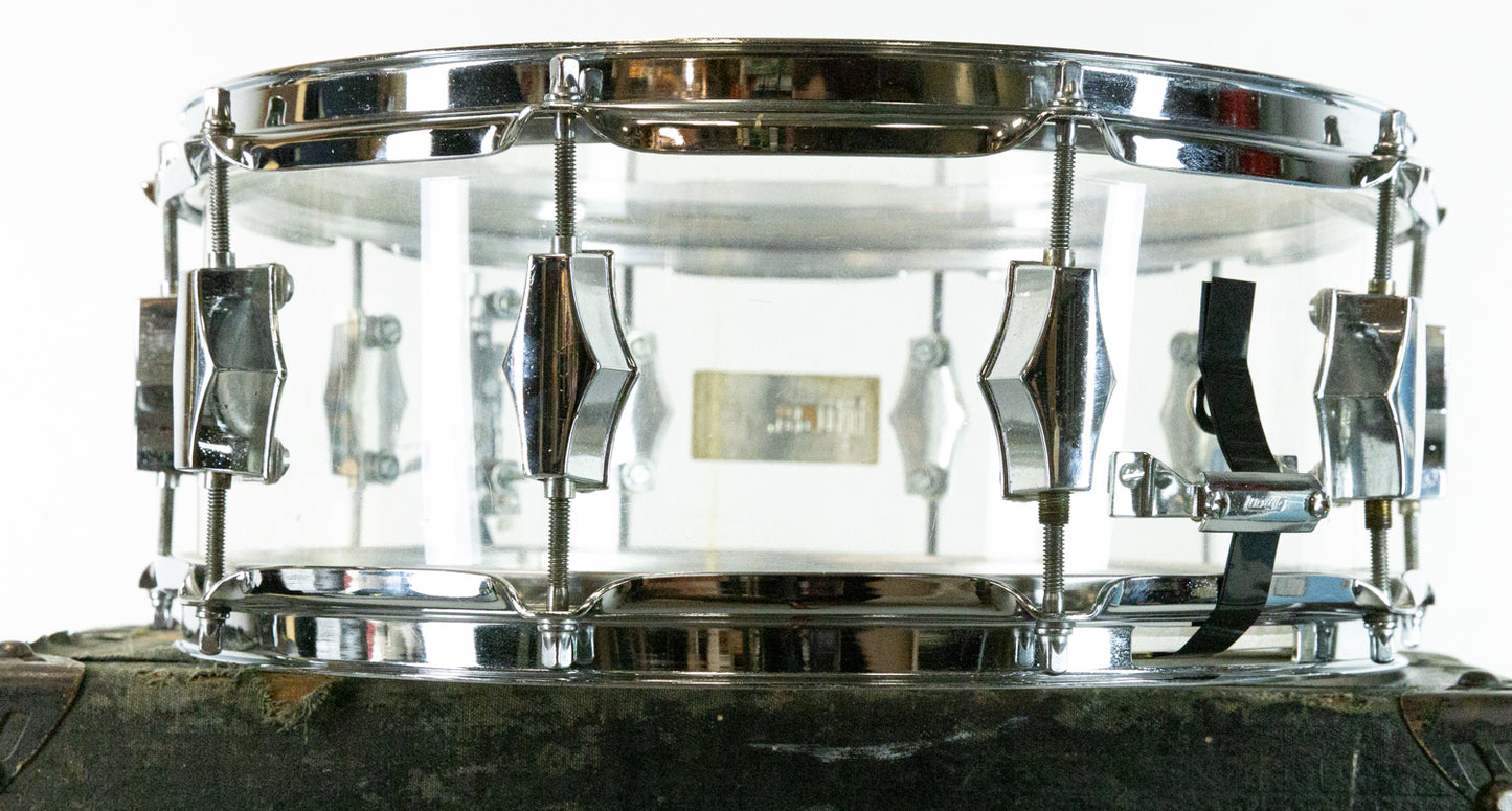1970s Fibes 5.5x14 Crystallite Snare Drum