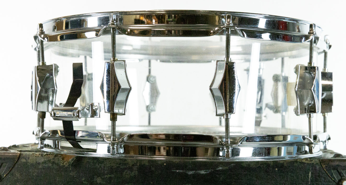 1970s Fibes 5.5x14 Crystallite Snare Drum