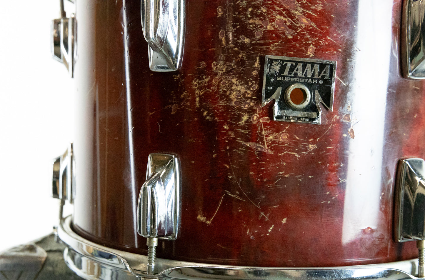 1980s Tama 9x13 Cherry Wine Tom