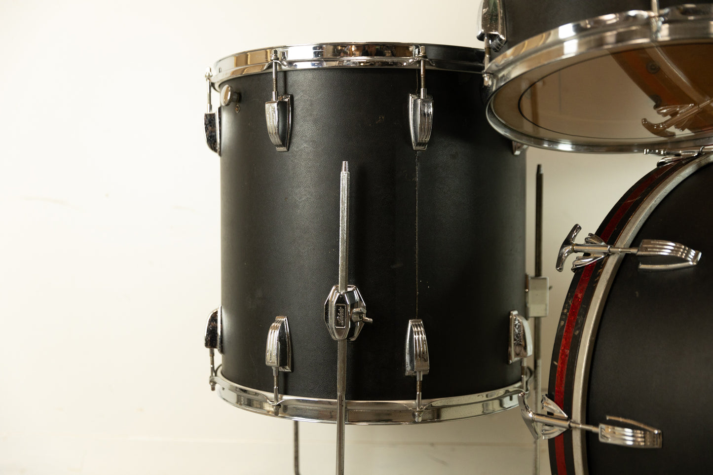 1970s Ludwig Black Panther Hollywood Drum Set