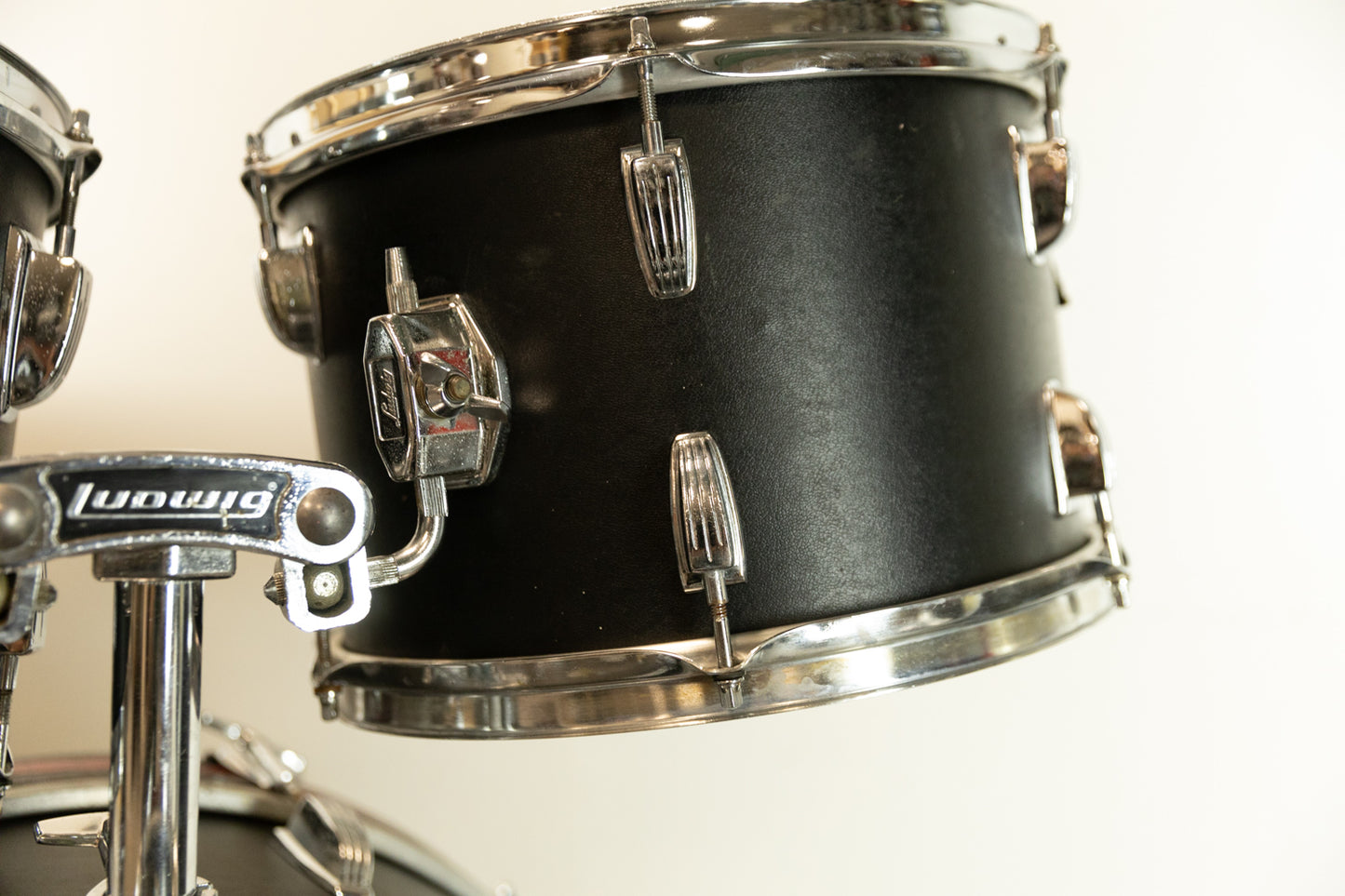 1970s Ludwig Black Panther Hollywood Drum Set