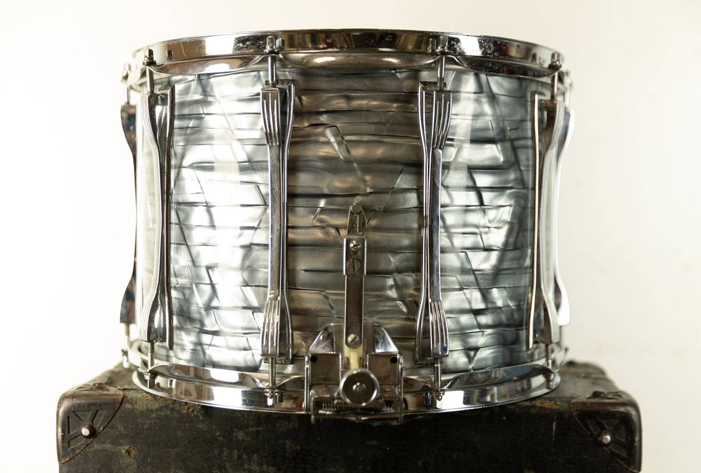 1970s Ludwig 10x14 High Tension Sky Blue Pearl Snare Drum
