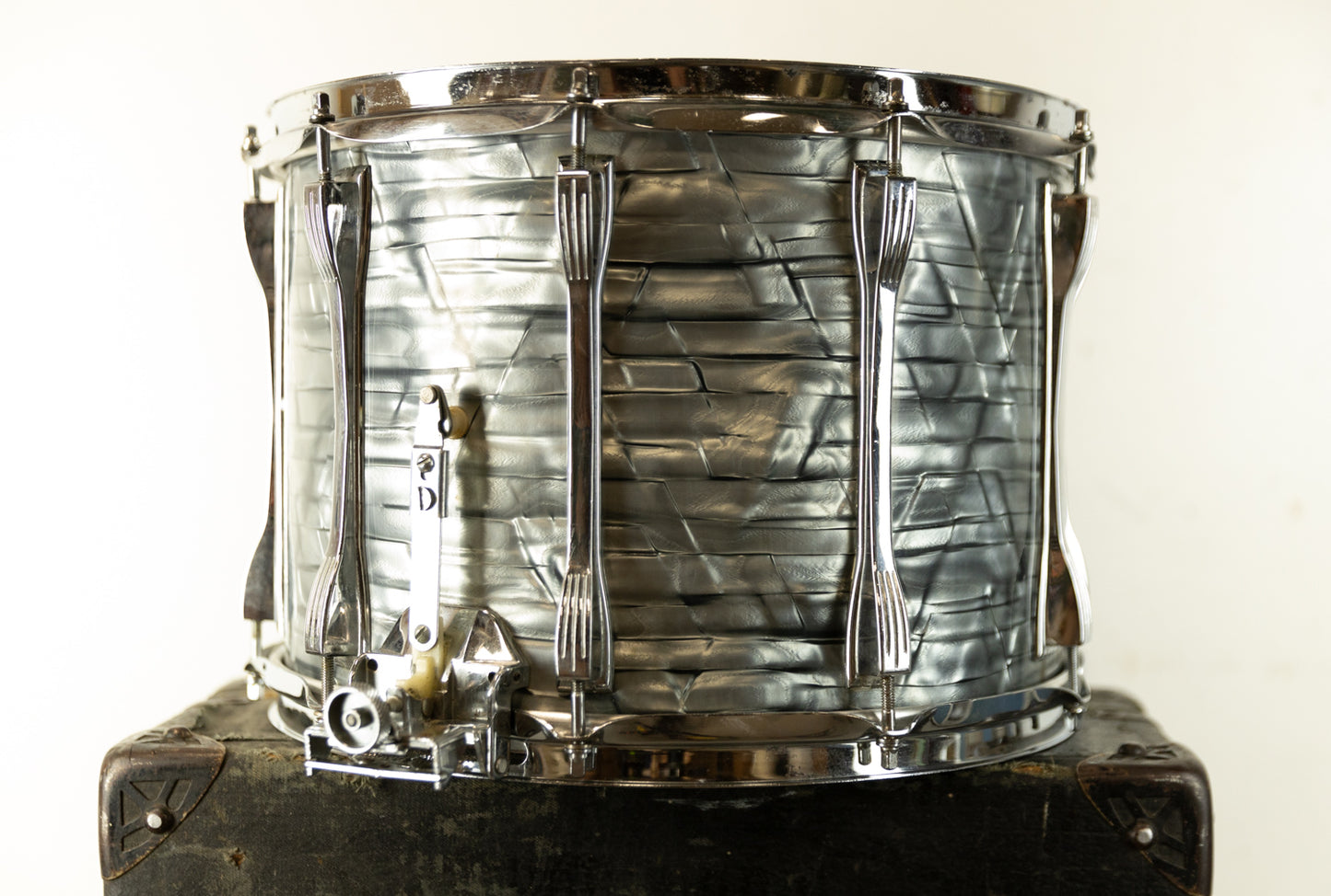 1970s Ludwig 10x14 High Tension Sky Blue Pearl Snare Drum