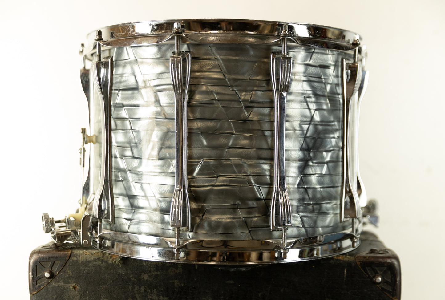 1970s Ludwig 10x14 High Tension Sky Blue Pearl Snare Drum