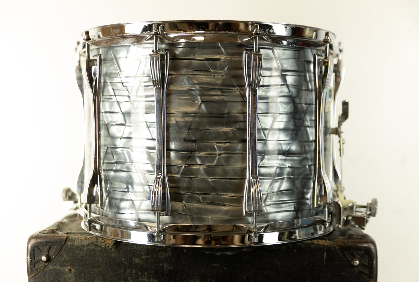 1970s Ludwig 10x14 High Tension Sky Blue Pearl Snare Drum