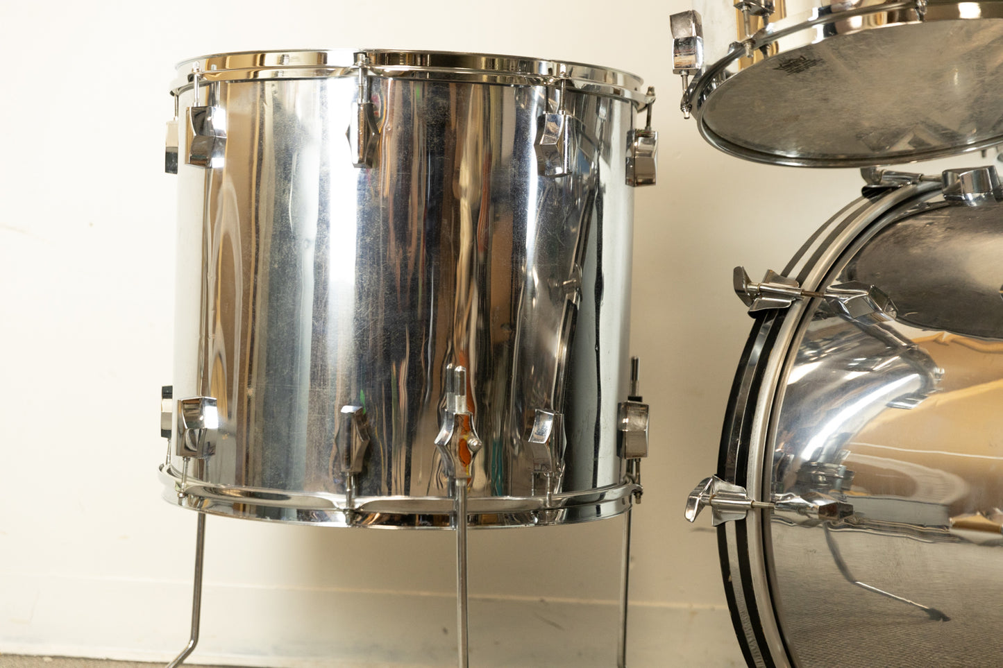 1970s Fibes "Mark II" Chrome Drum Set