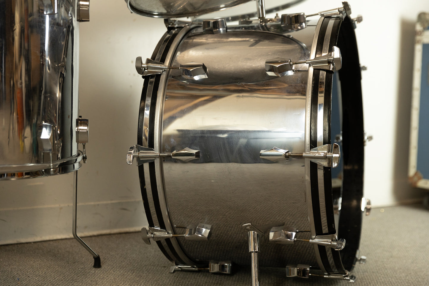 1970s Fibes "Mark II" Chrome Drum Set