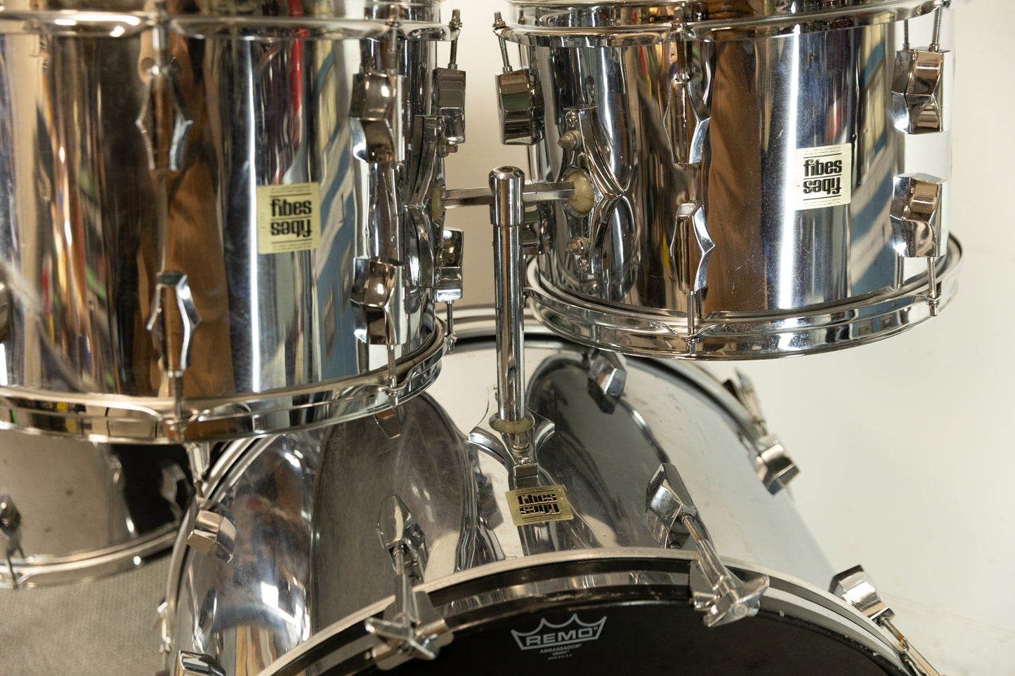 1970s Fibes "Mark II" Chrome Drum Set