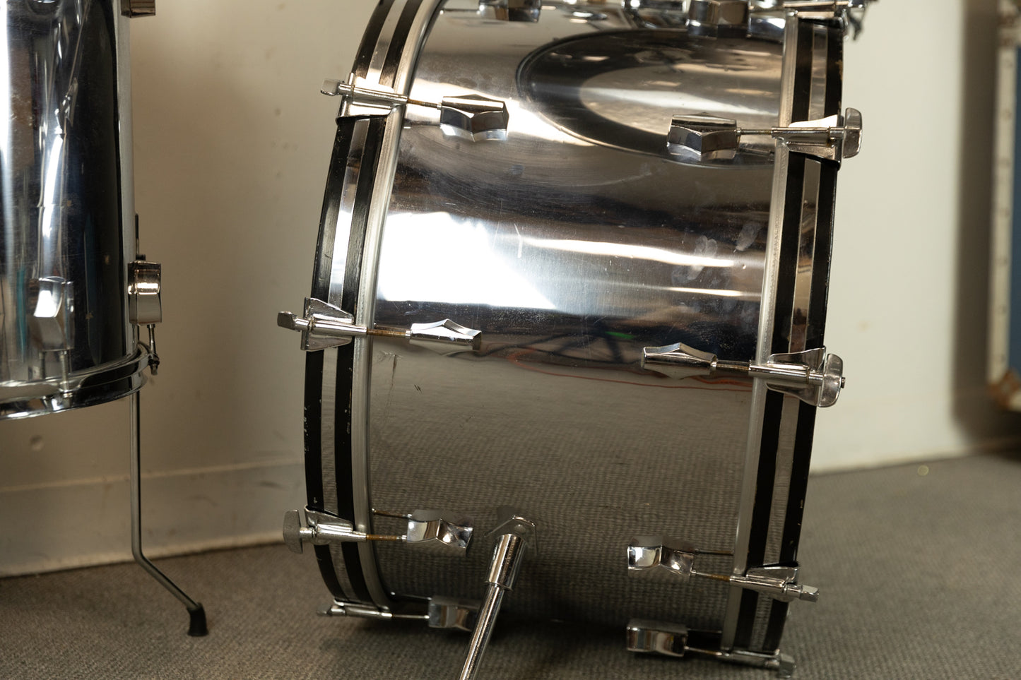 1970s Fibes "Mark II" Chrome Drum Set