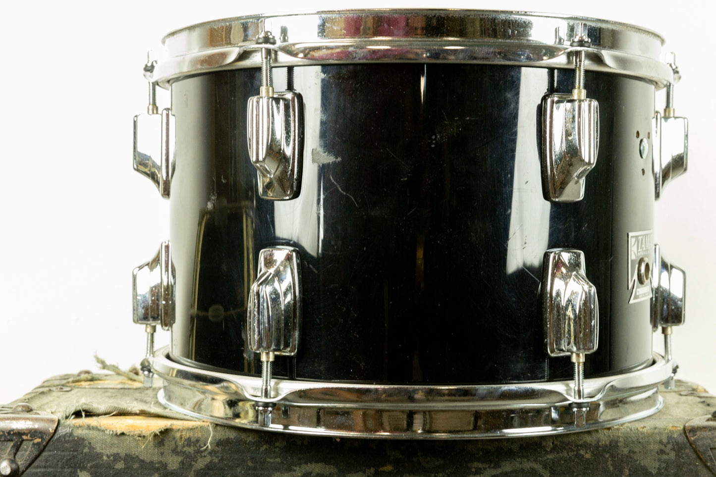 1970s Tama 8x12 Jet Black Imperialstar Tom