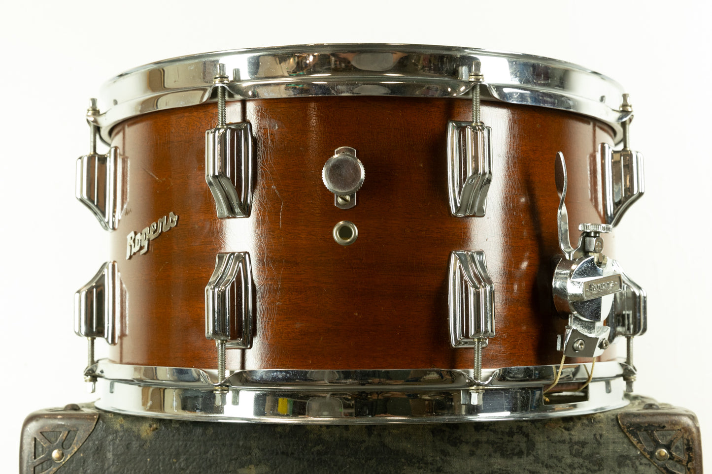 1960s Rogers 8x15 Century "Natural Mahogany" Snare Drum