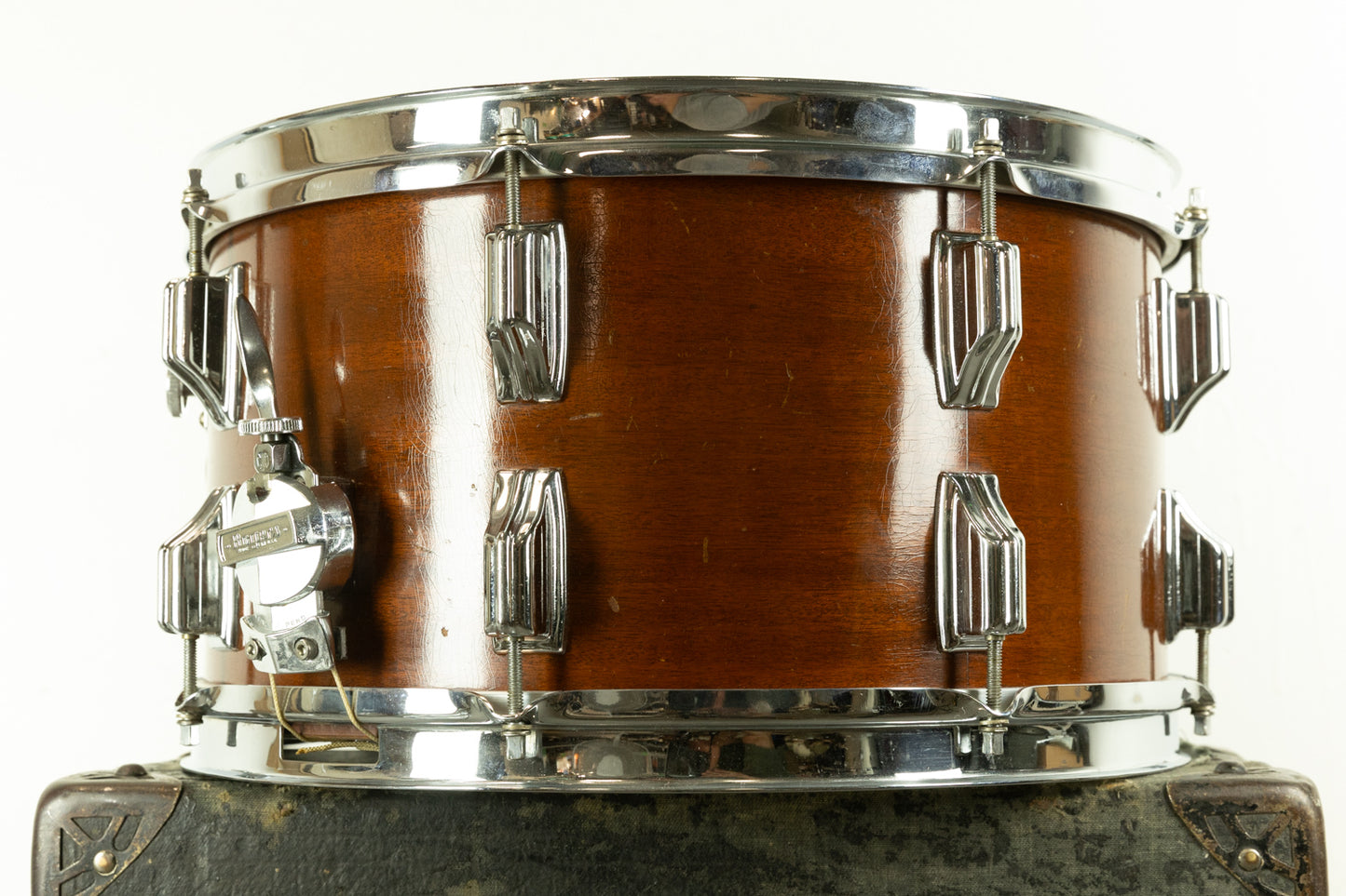 1960s Rogers 8x15 Century "Natural Mahogany" Snare Drum