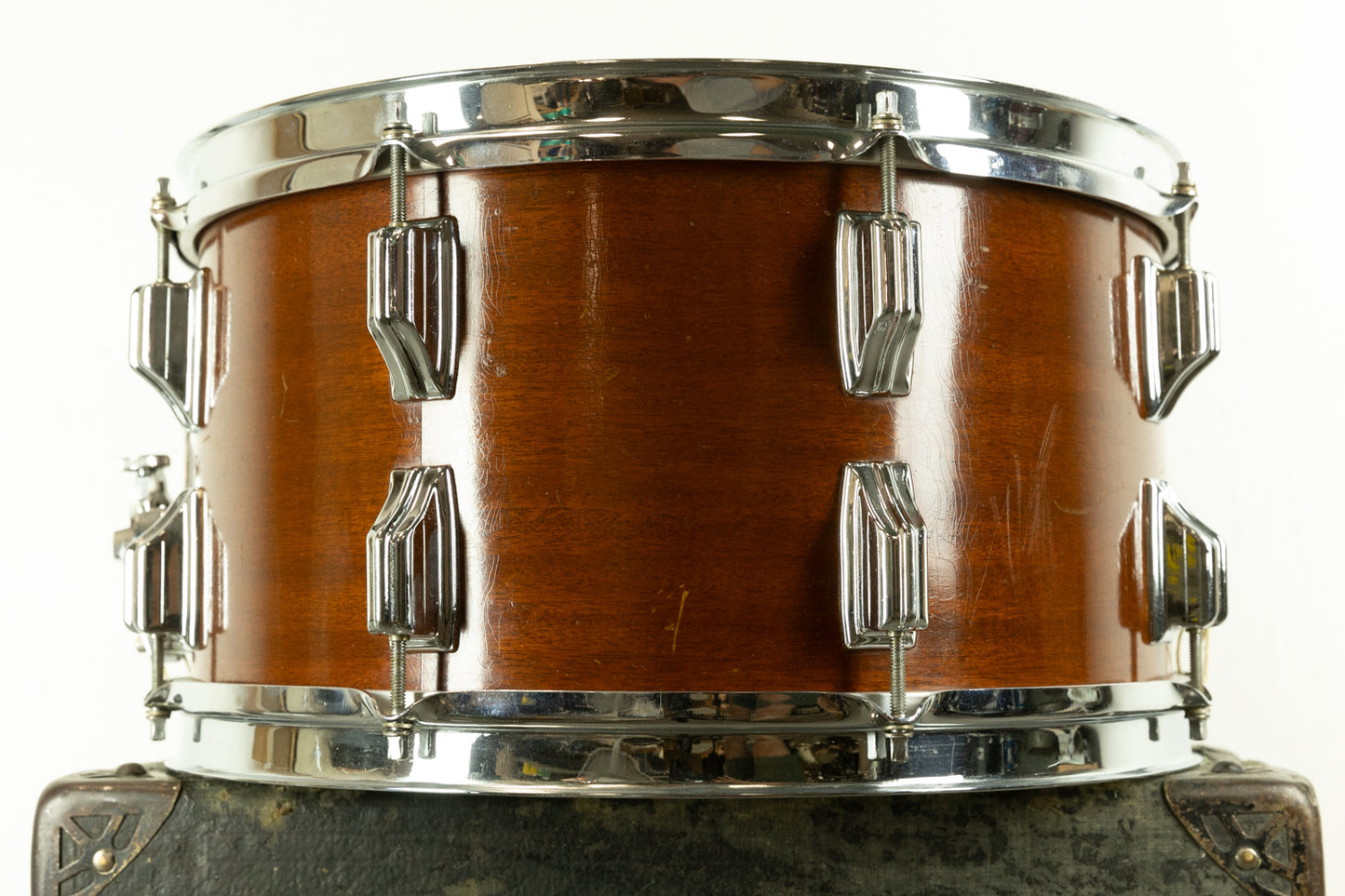 1960s Rogers 8x15 Century "Natural Mahogany" Snare Drum