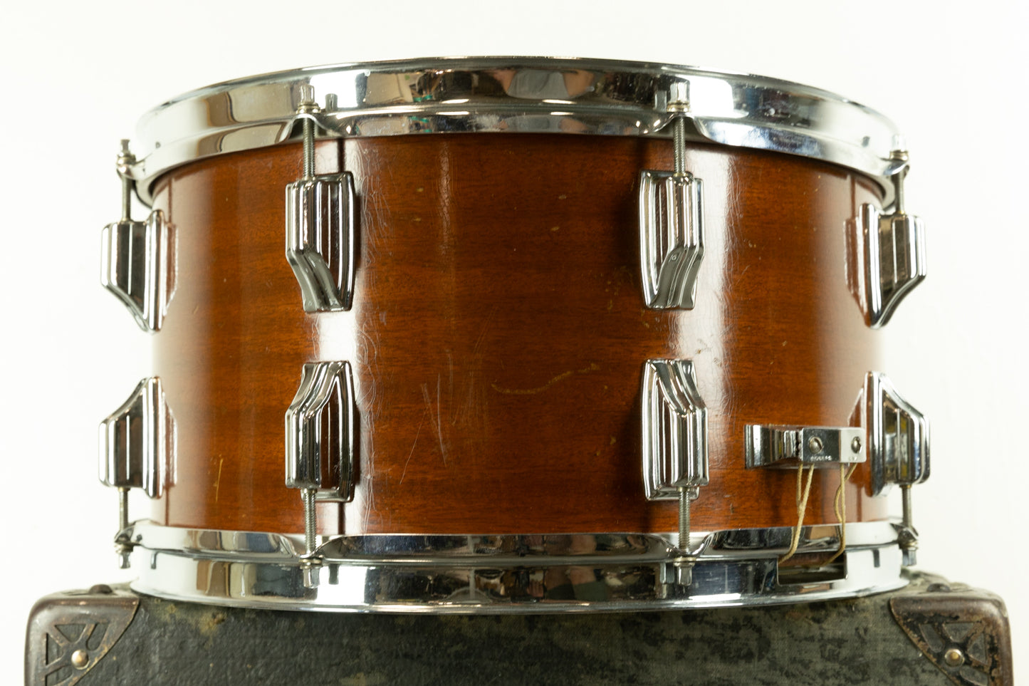 1960s Rogers 8x15 Century "Natural Mahogany" Snare Drum