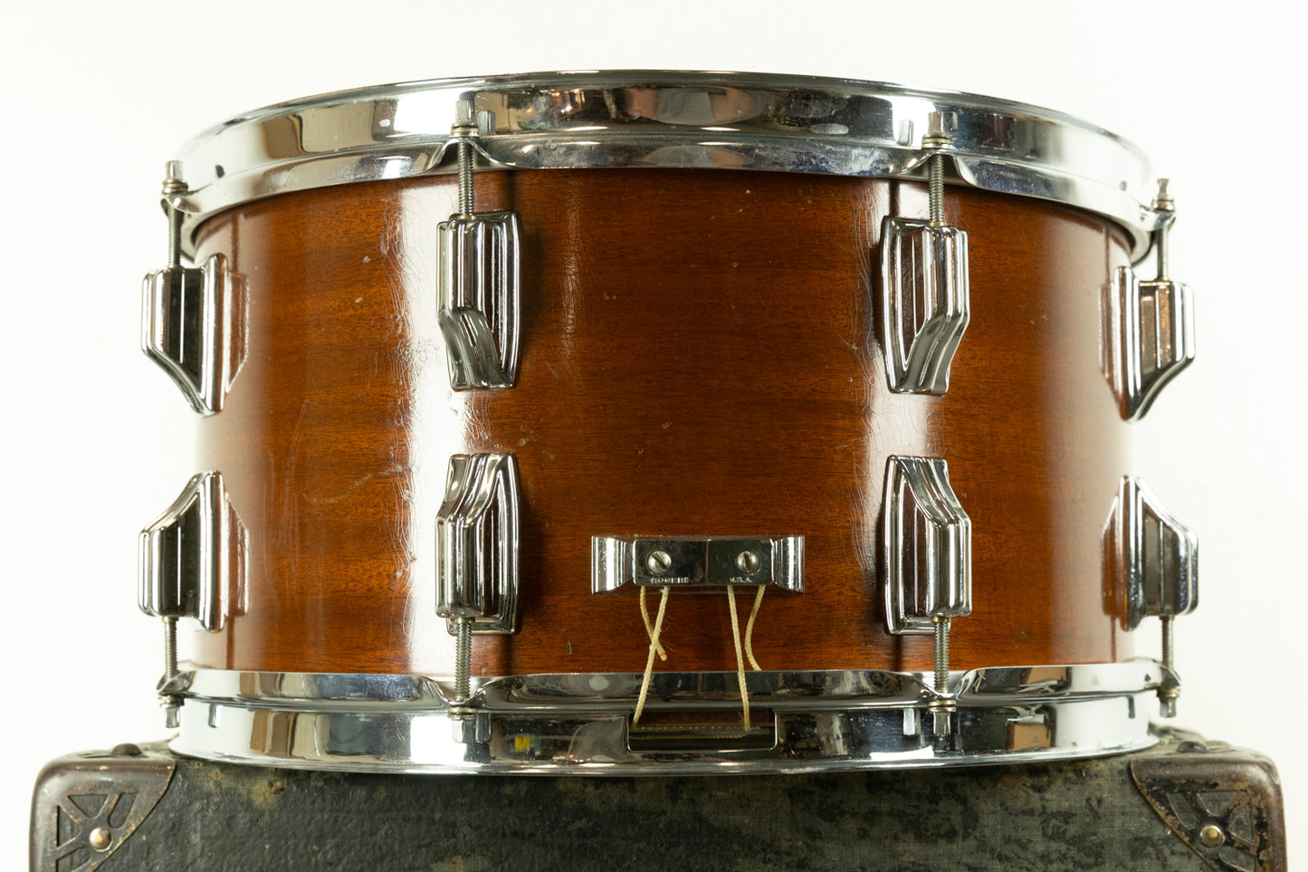 1960s Rogers 8x15 Century "Natural Mahogany" Snare Drum