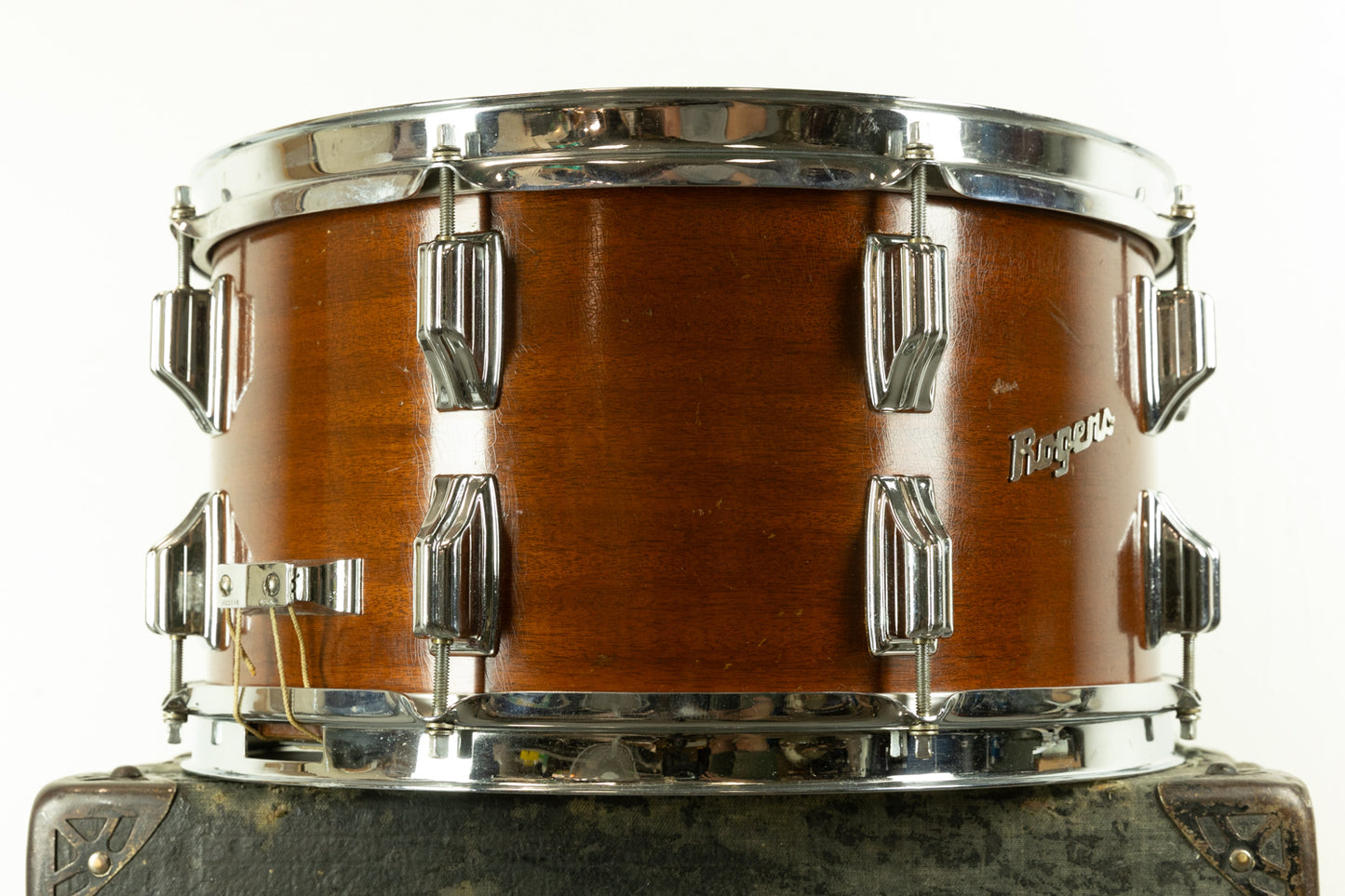 1960s Rogers 8x15 Century "Natural Mahogany" Snare Drum
