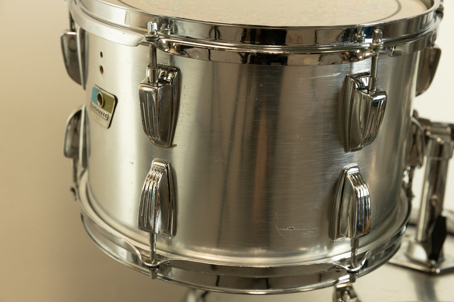 1980s Ludwig Brushed Silver "Big Beat" Drum Set