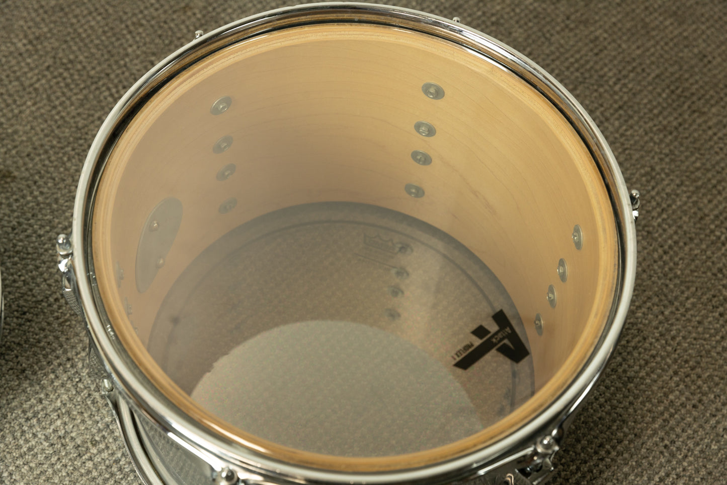 1980s Ludwig Brushed Silver "Big Beat" Drum Set