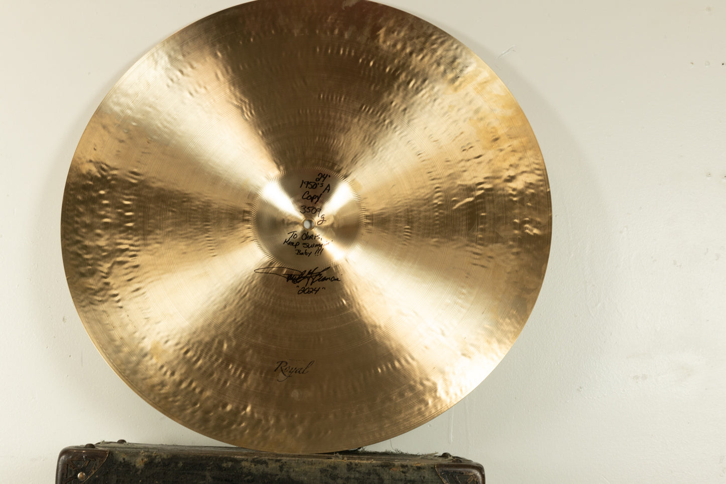 Royal Cymbals 24" Large Stamp Style Ride Cymbal 3509g