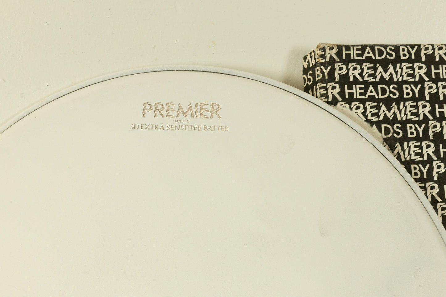 New Old Stock Vintage Premier 14" SD Extra Sensitive Snare Batter Head