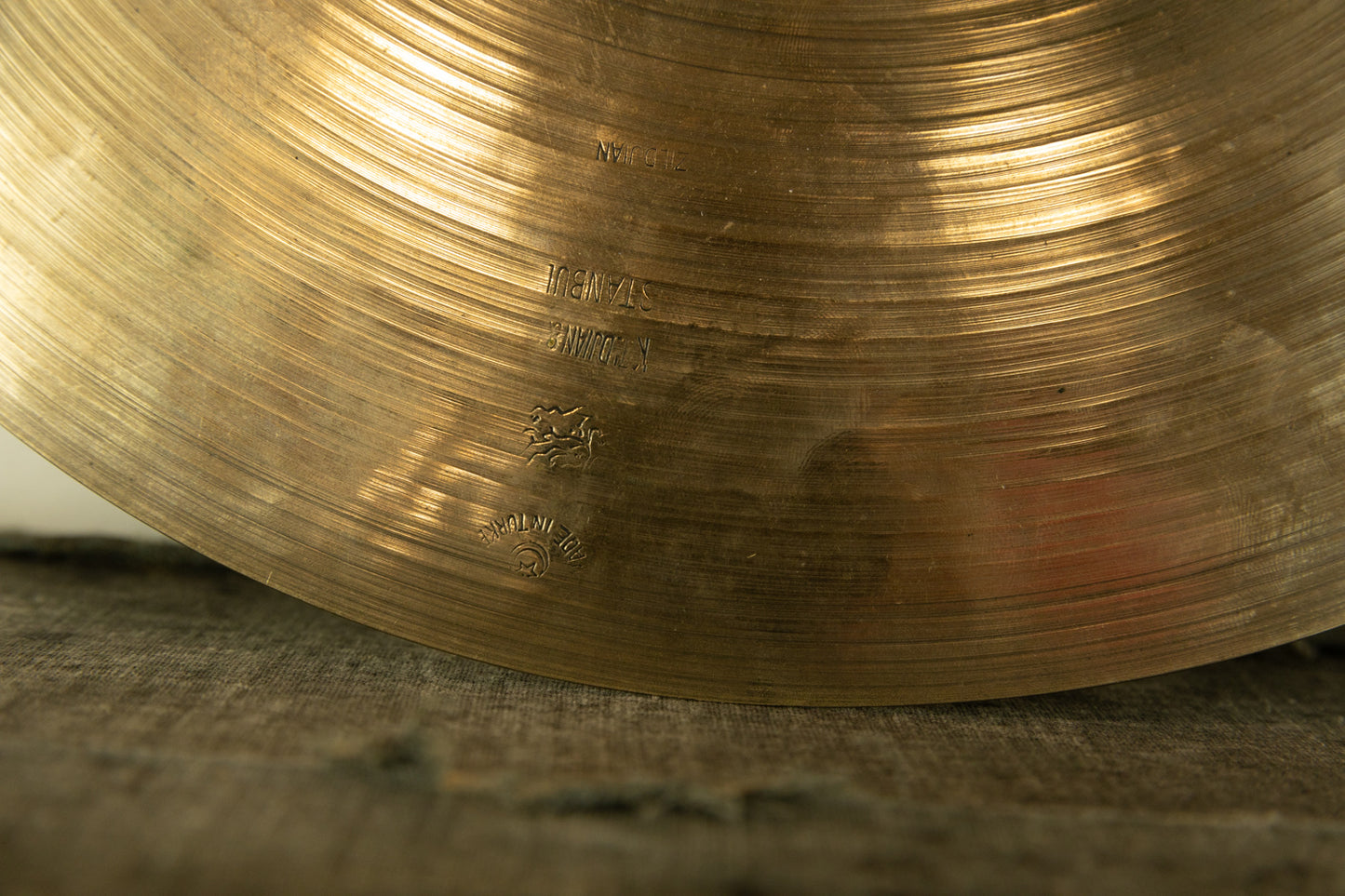 1940s Zildjian 14" K Istanbul Old Stamp I Hi Hat Cymbal 690g