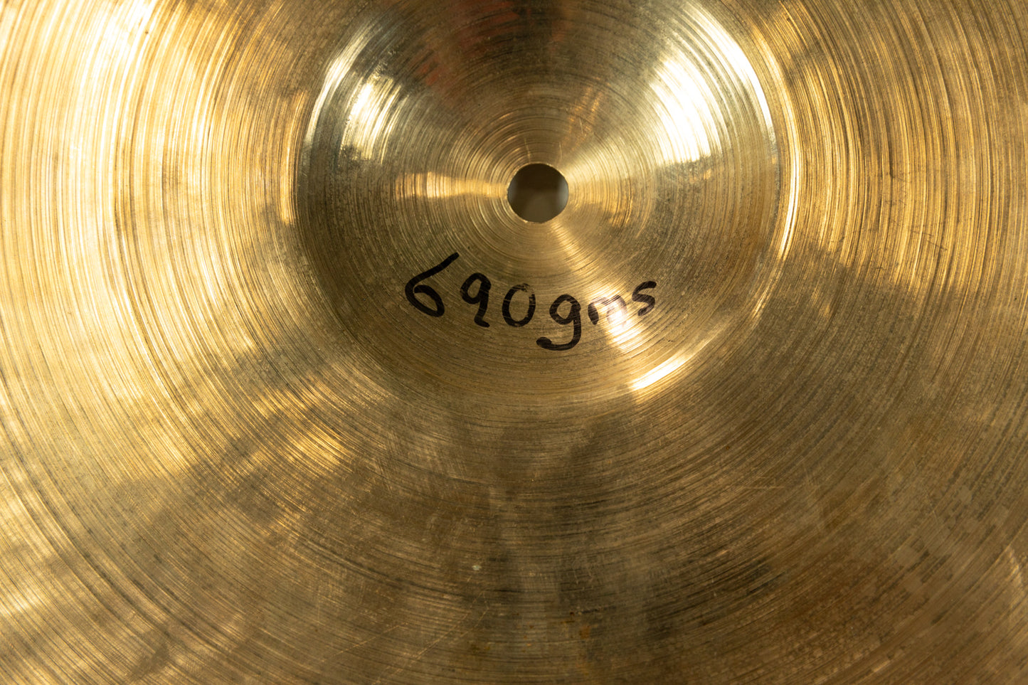 1940s Zildjian 14" K Istanbul Old Stamp I Hi Hat Cymbal 690g