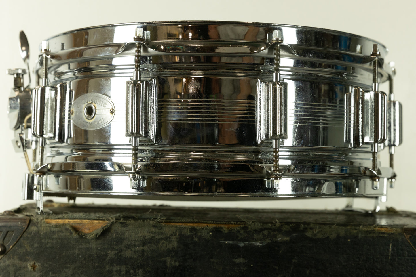 1960s Rogers 5x14 7-Line Dynasonic Snare Drum
