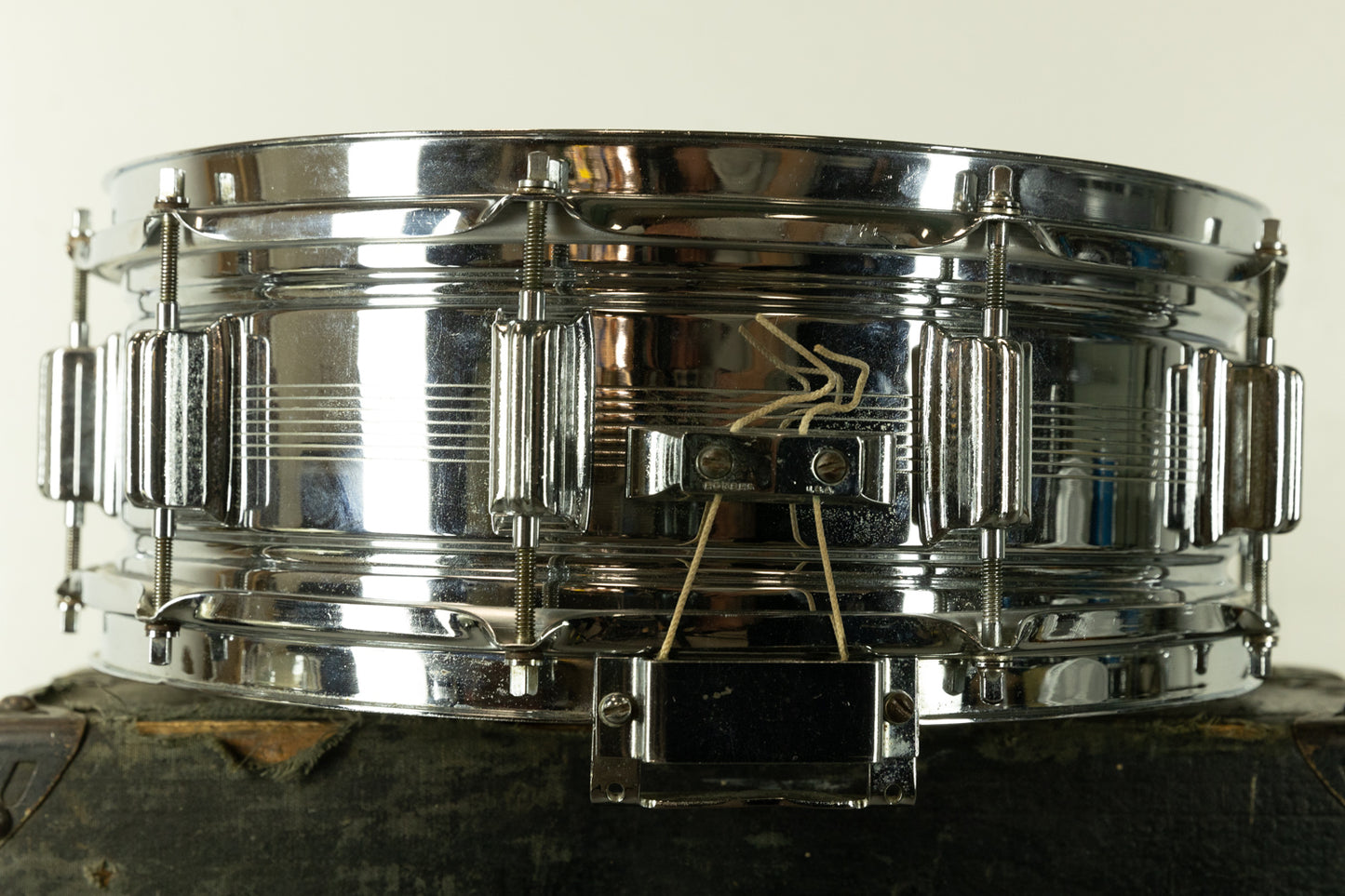 1960s Rogers 5x14 7-Line Dynasonic Snare Drum