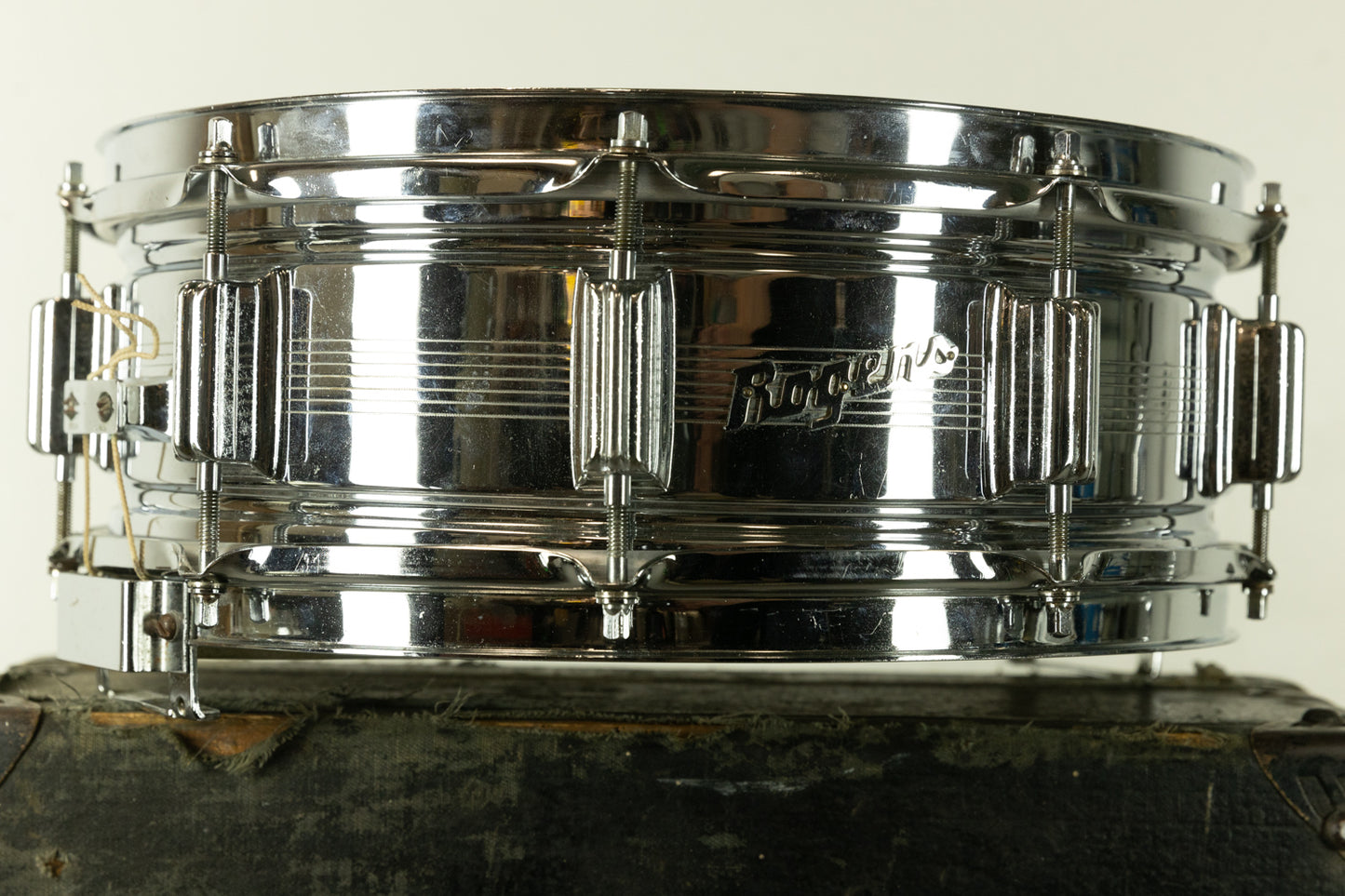 1960s Rogers 5x14 7-Line Dynasonic Snare Drum