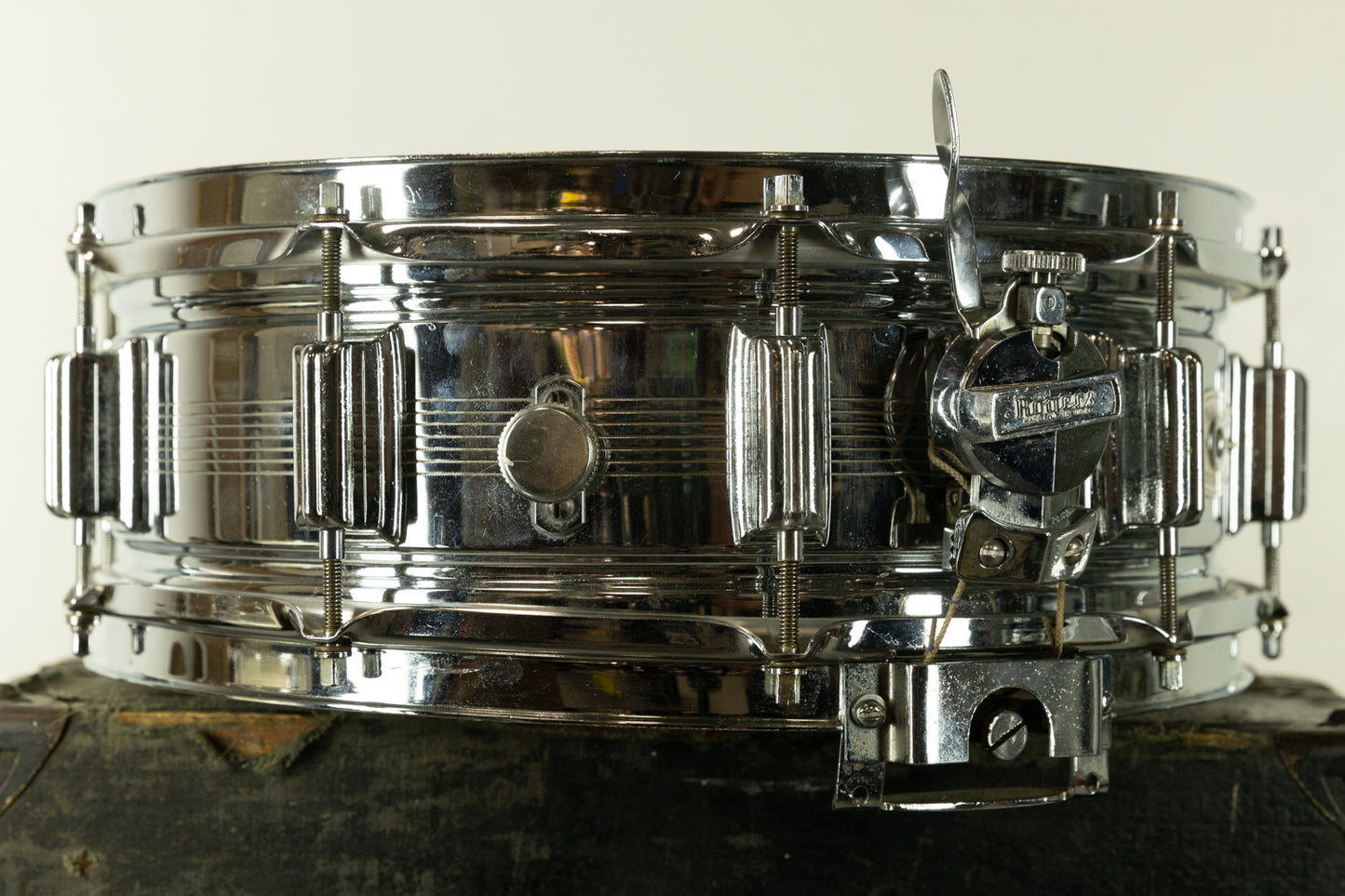 1960s Rogers 5x14 7-Line Dynasonic Snare Drum