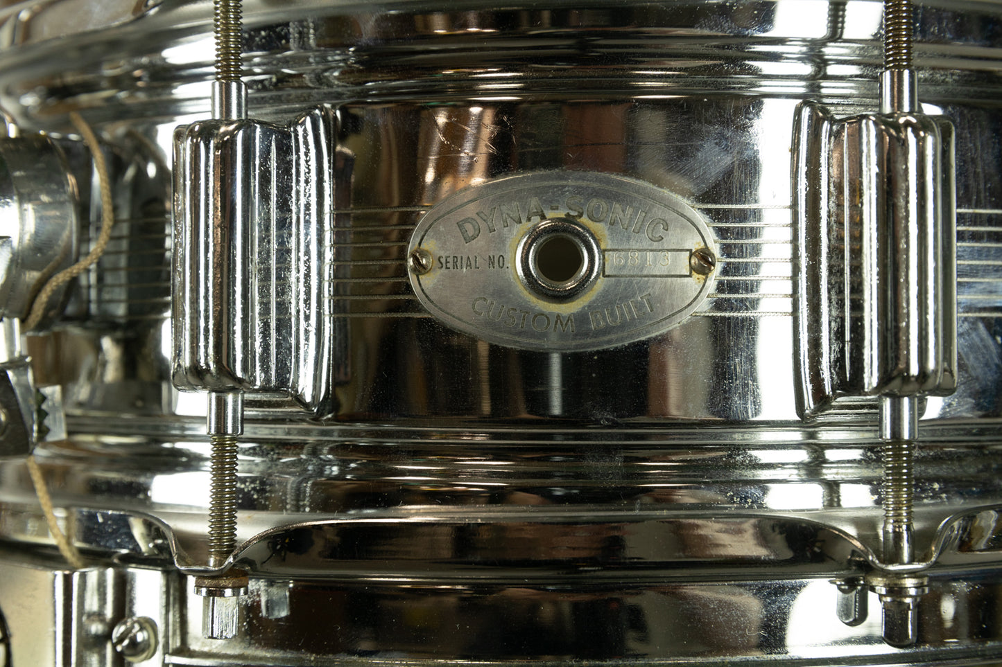 1960s Rogers 5x14 7-Line Dynasonic Snare Drum