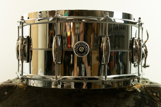 Gretsch 6.5x14 Brooklyn Chrome over Brass Snare Drum