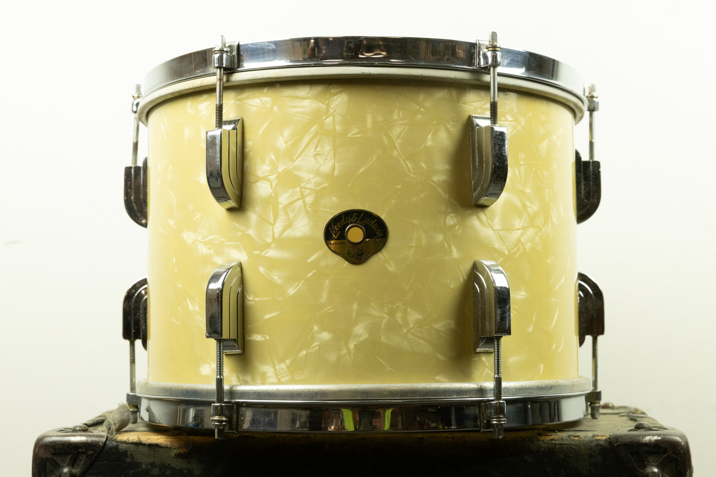 1950s Leedy 9x13 White Marine Pearl Tom