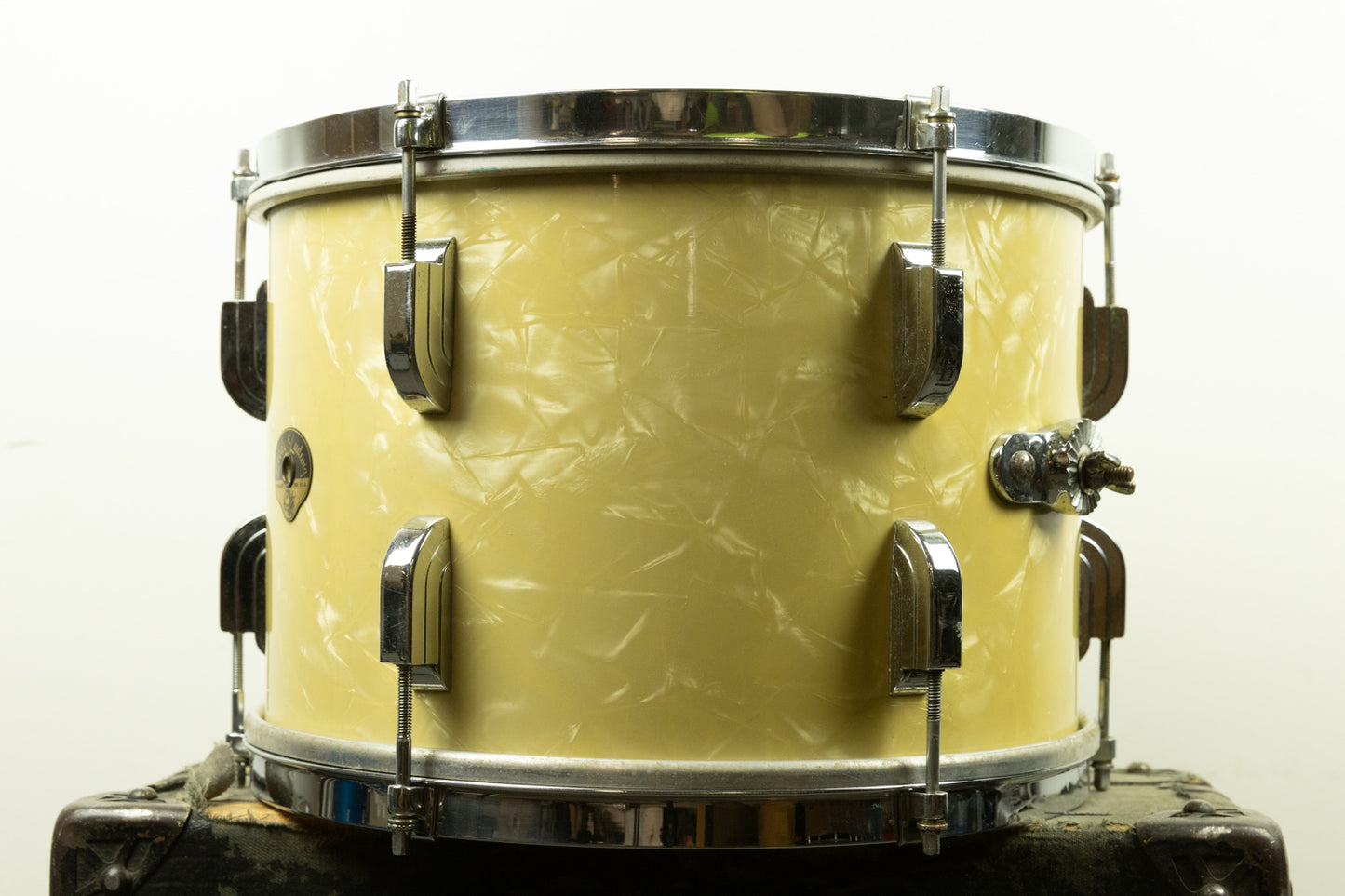 1950s Leedy 9x13 White Marine Pearl Tom