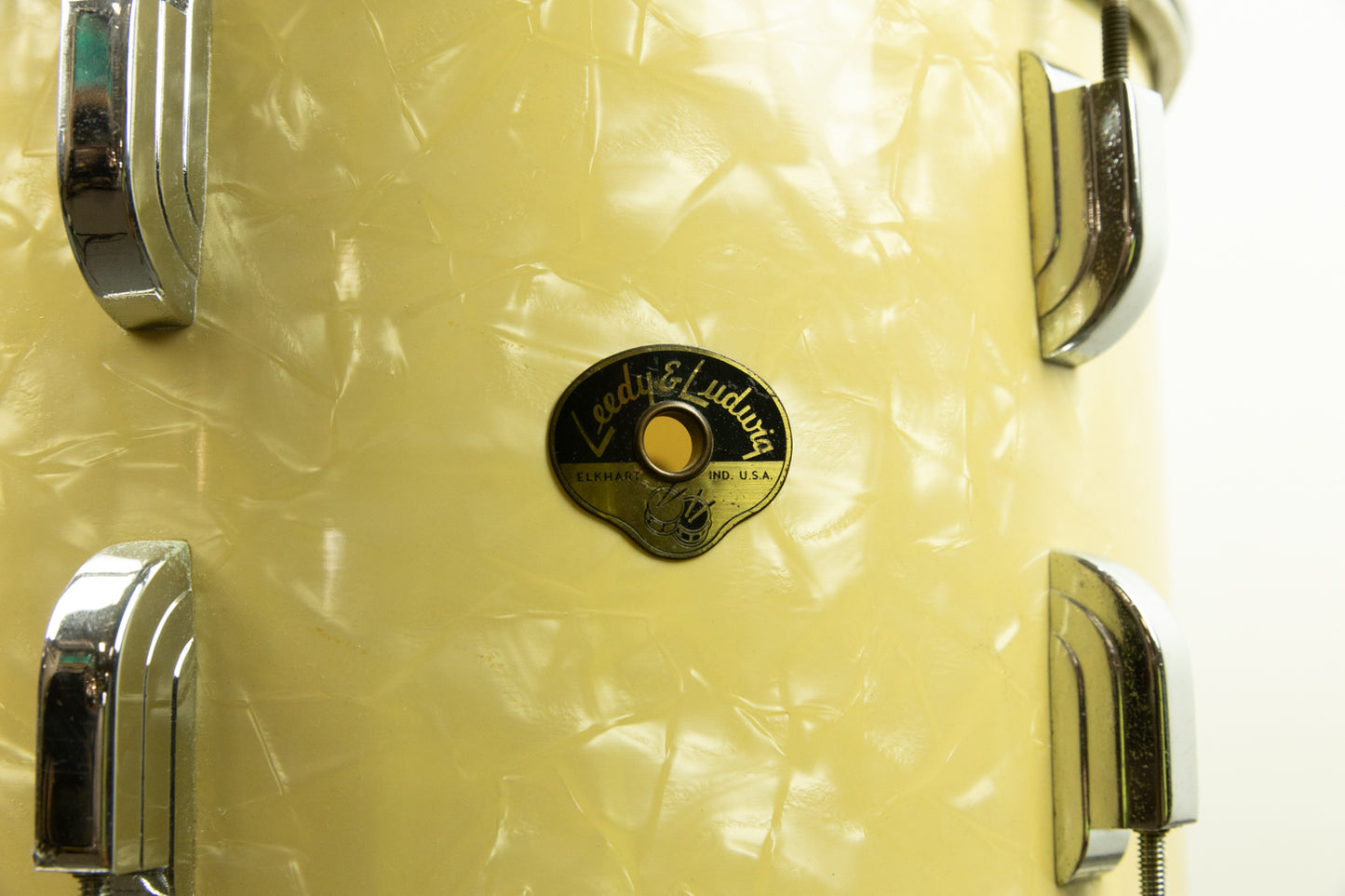 1950s Leedy 9x13 White Marine Pearl Tom