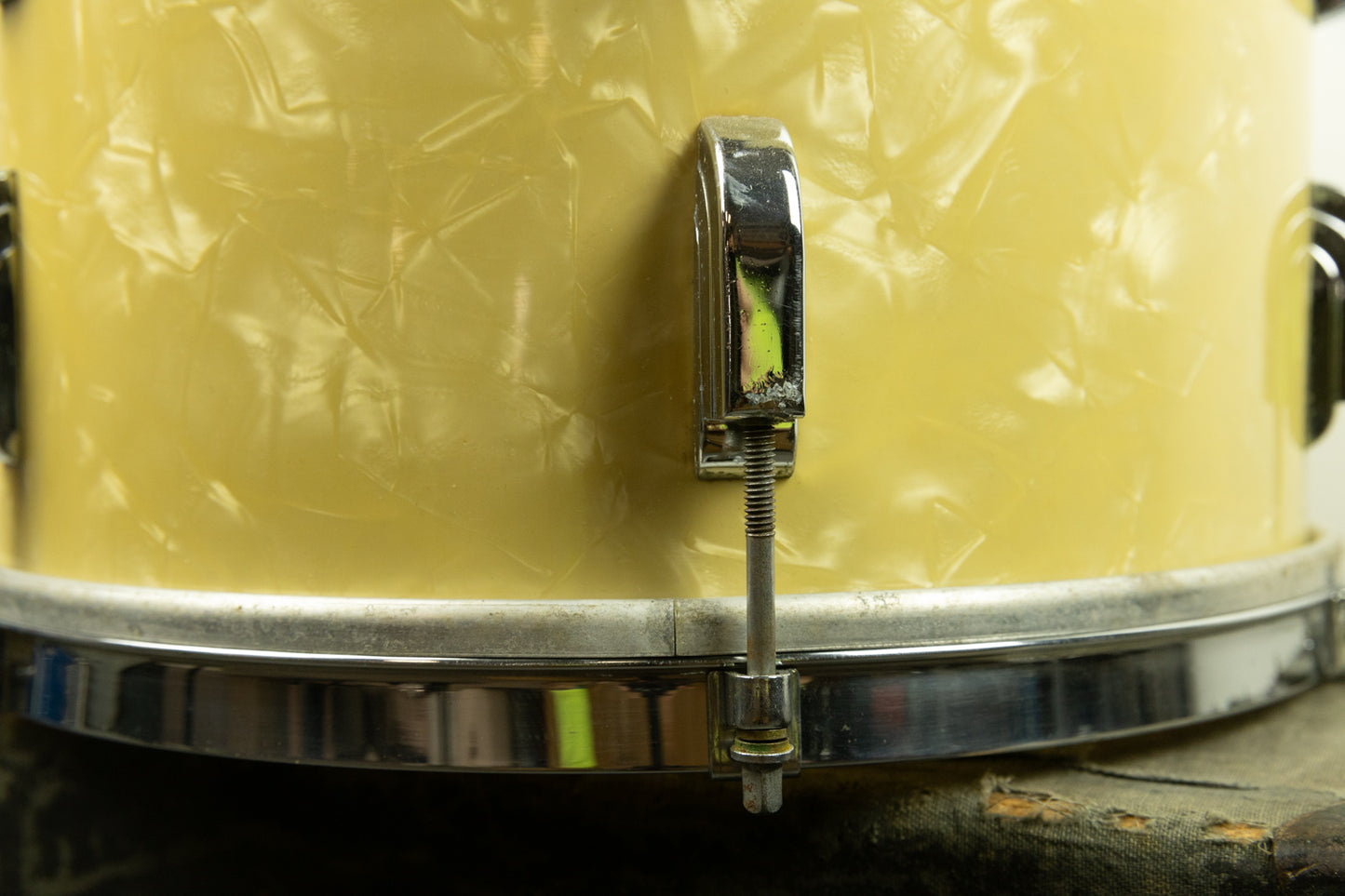 1950s Leedy 9x13 White Marine Pearl Tom