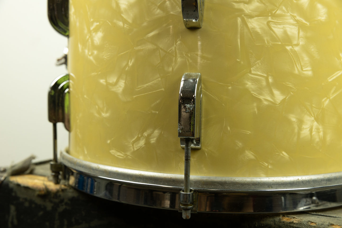 1950s Leedy 9x13 White Marine Pearl Tom