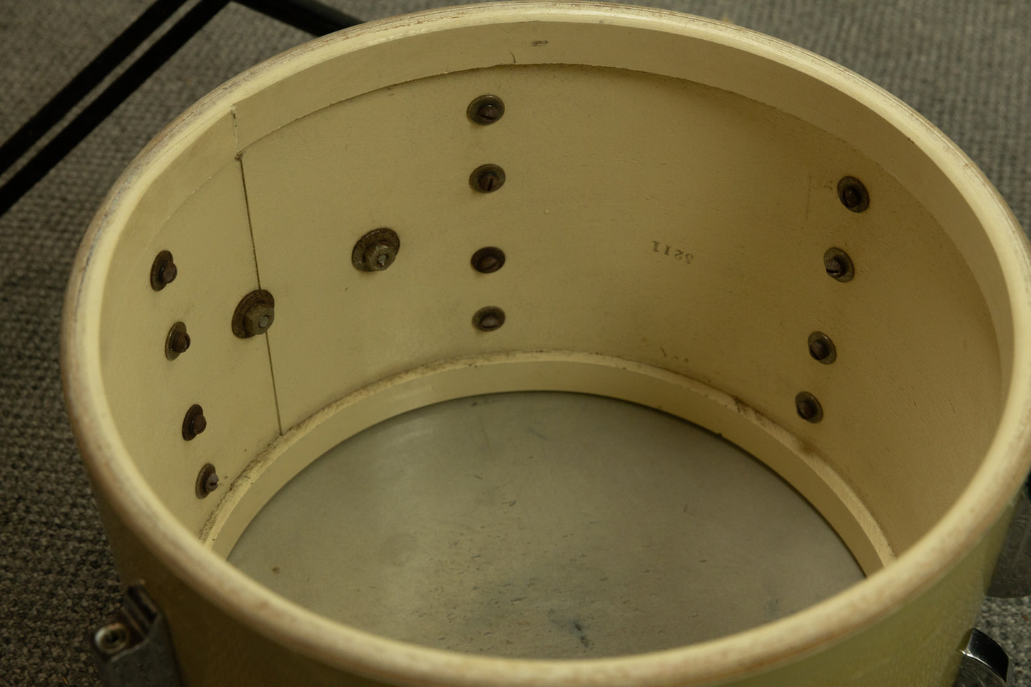 1950s Leedy 9x13 White Marine Pearl Tom