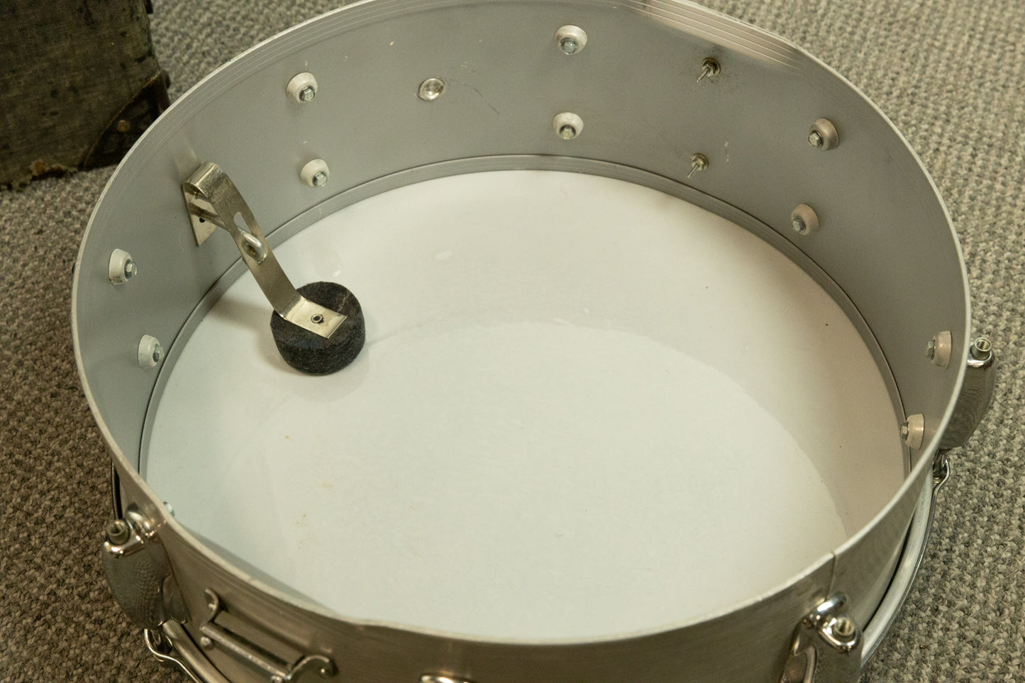 1970s Slingerland 5x14 Ribbed Aluminum Snare Drum