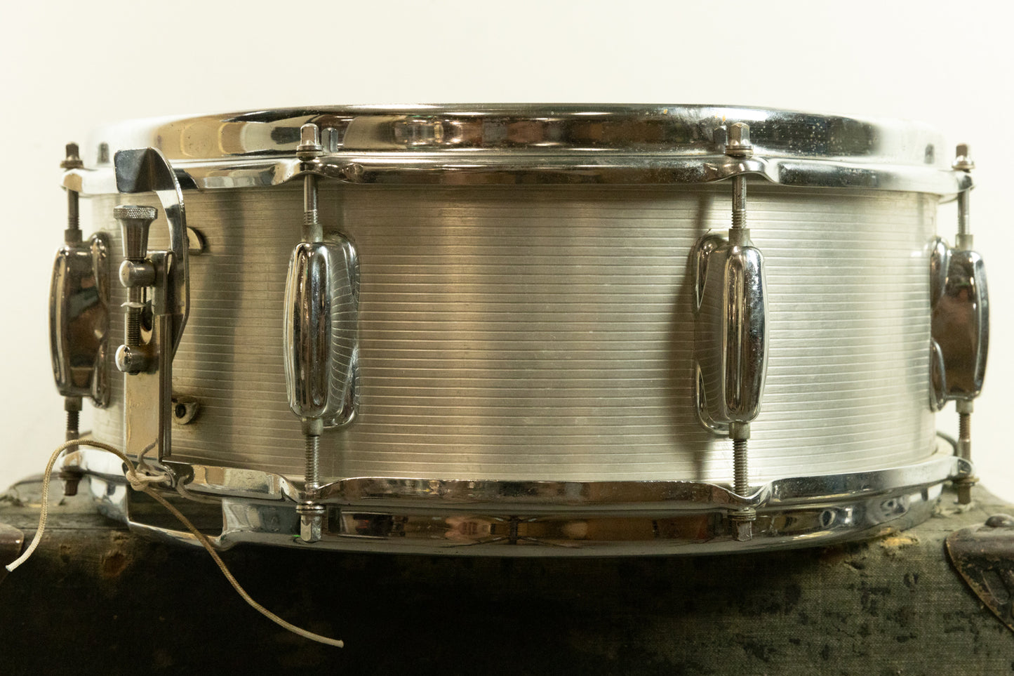 1970s Slingerland 5x14 Ribbed Aluminum Snare Drum