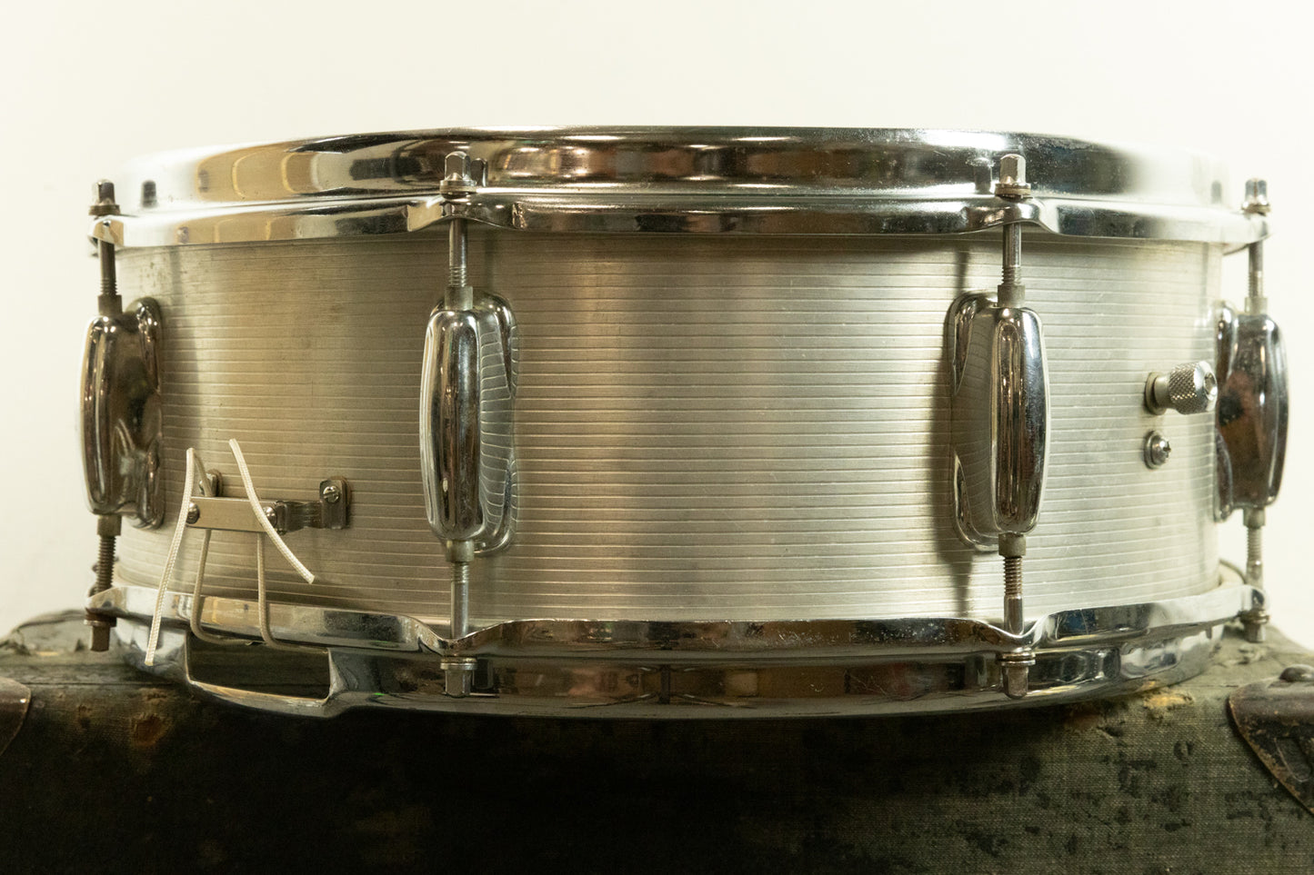 1970s Slingerland 5x14 Ribbed Aluminum Snare Drum