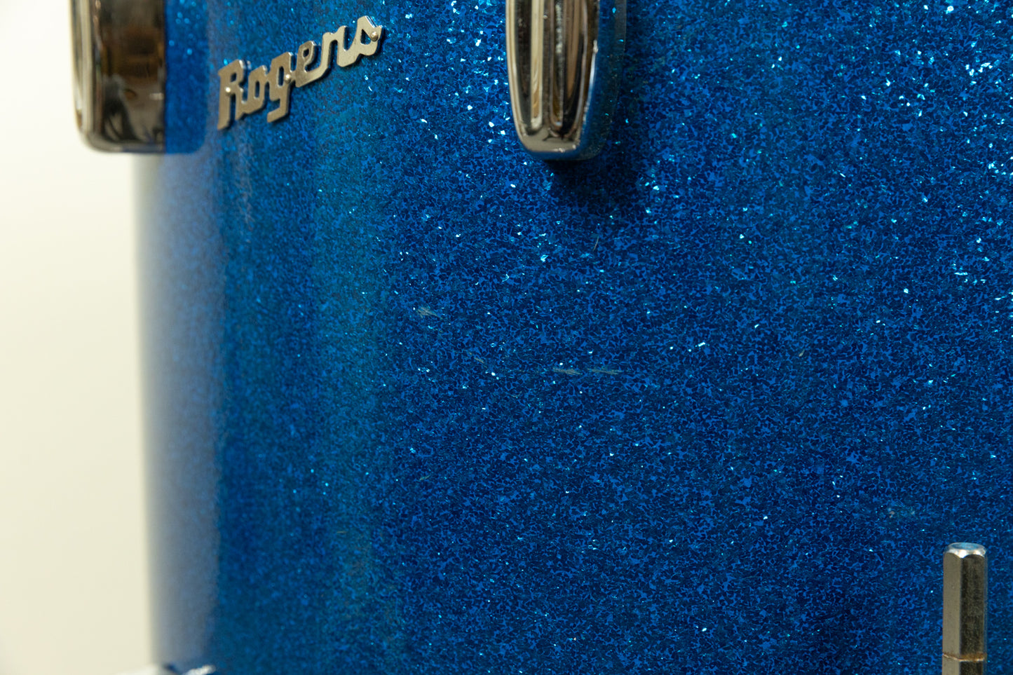 1960s Rogers Swingtime Blue Sparkle Pearl Drum Set