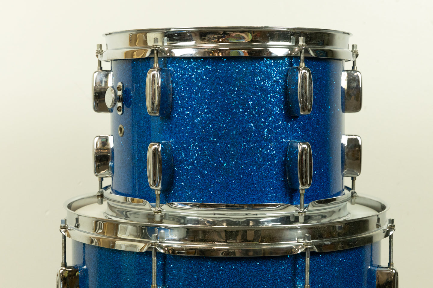 1960s Rogers Swingtime Blue Sparkle Pearl Drum Set