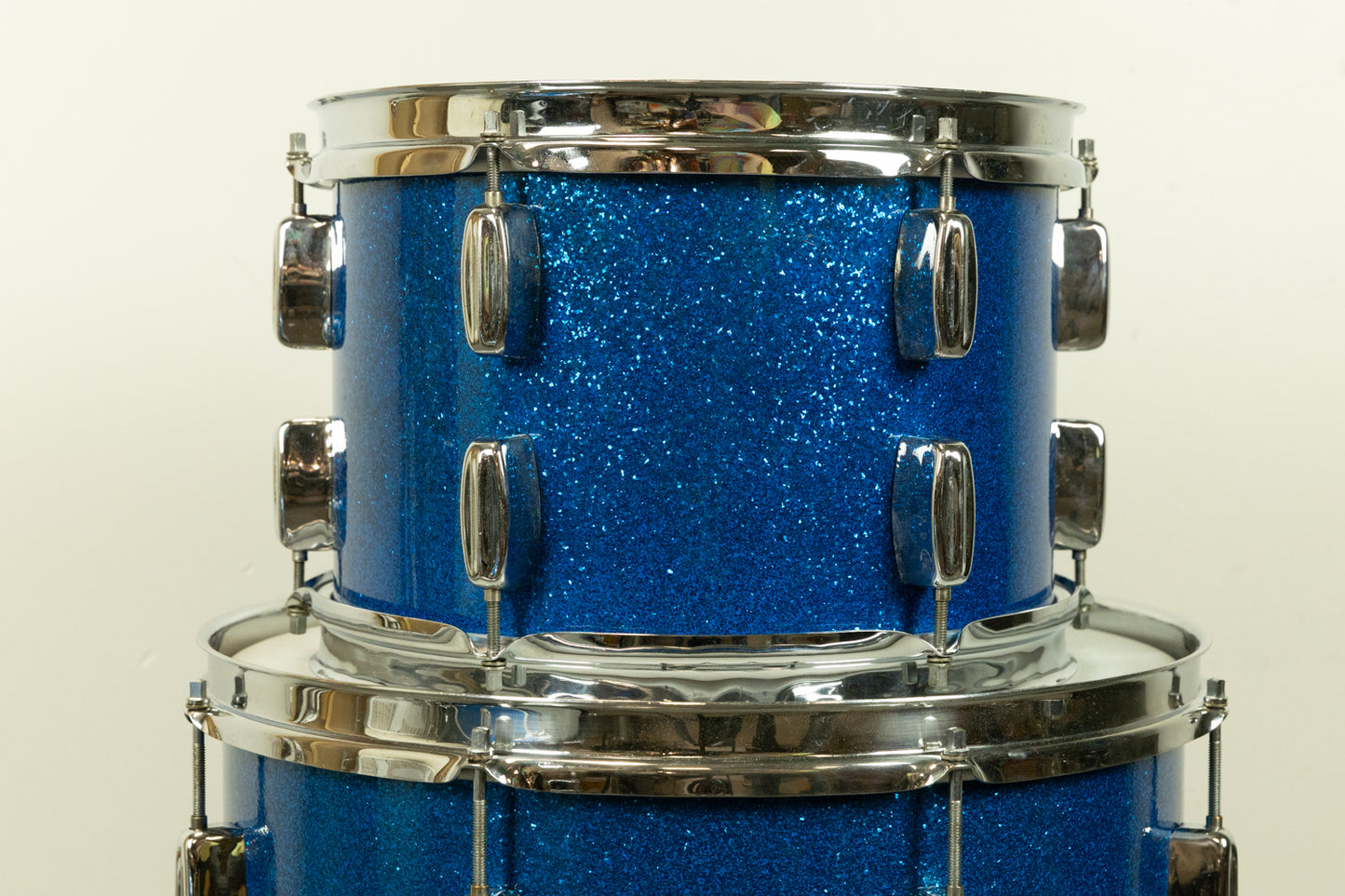 1960s Rogers Swingtime Blue Sparkle Pearl Drum Set