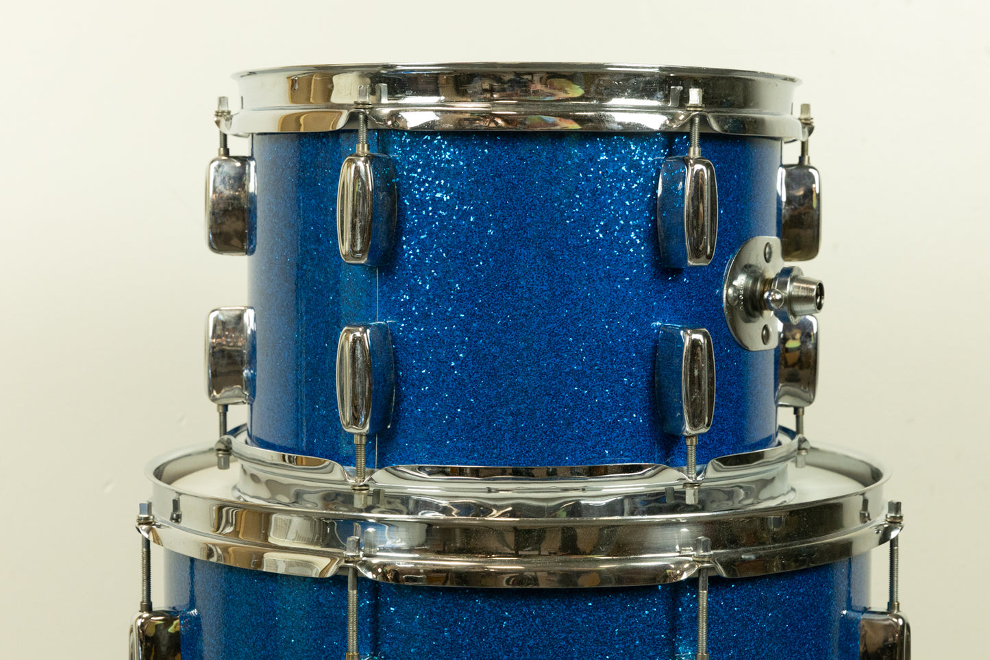 1960s Rogers Swingtime Blue Sparkle Pearl Drum Set