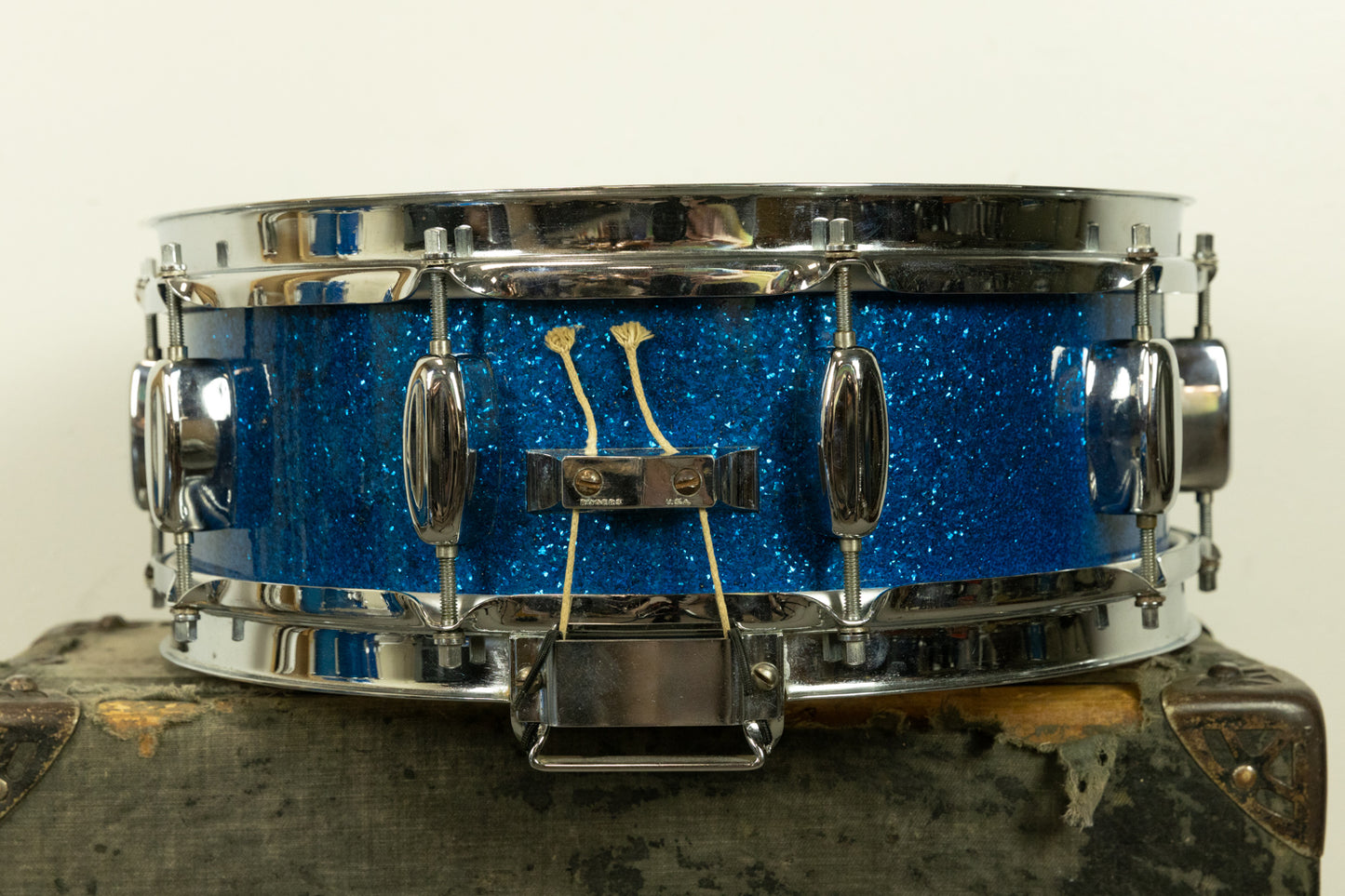 1960s Rogers Swingtime Blue Sparkle Pearl Drum Set